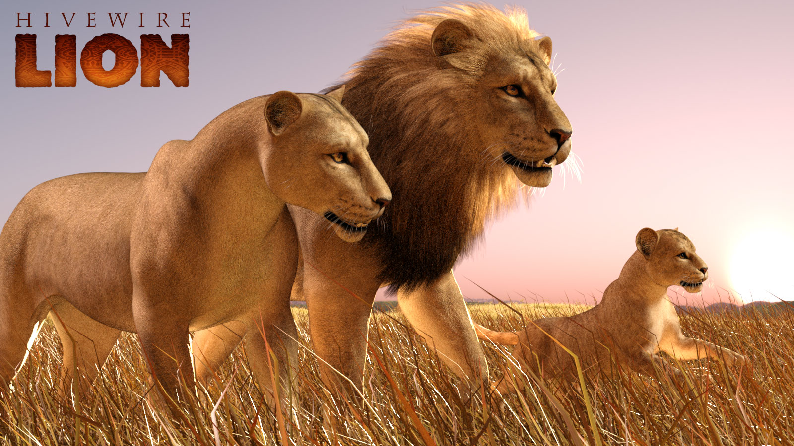HiveWire Lion Family by N/A