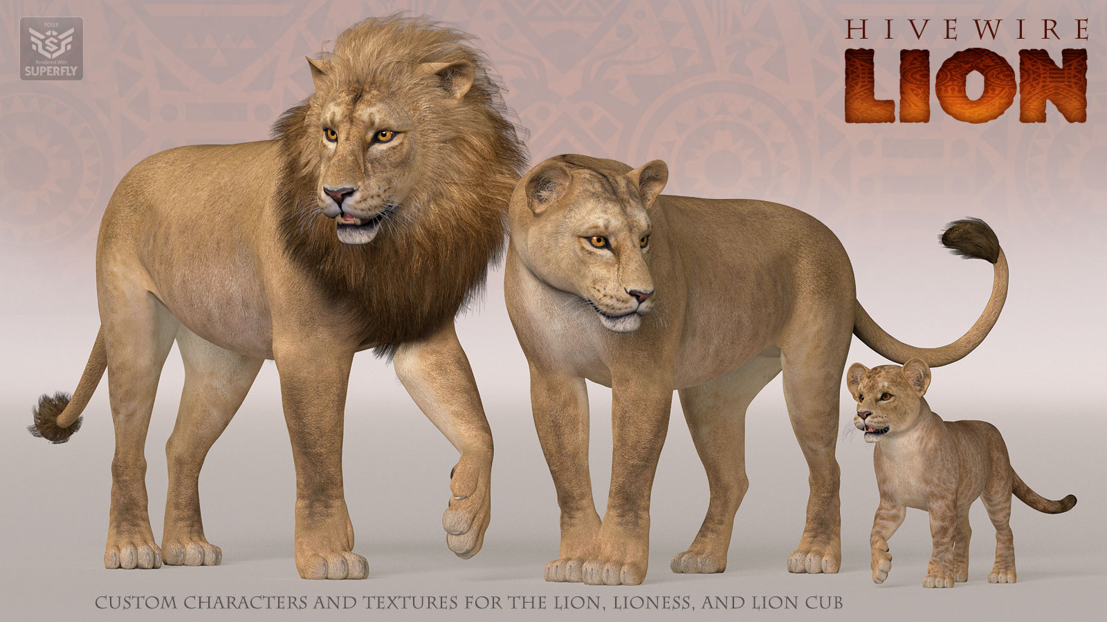 HiveWire Lion Family by N/A
