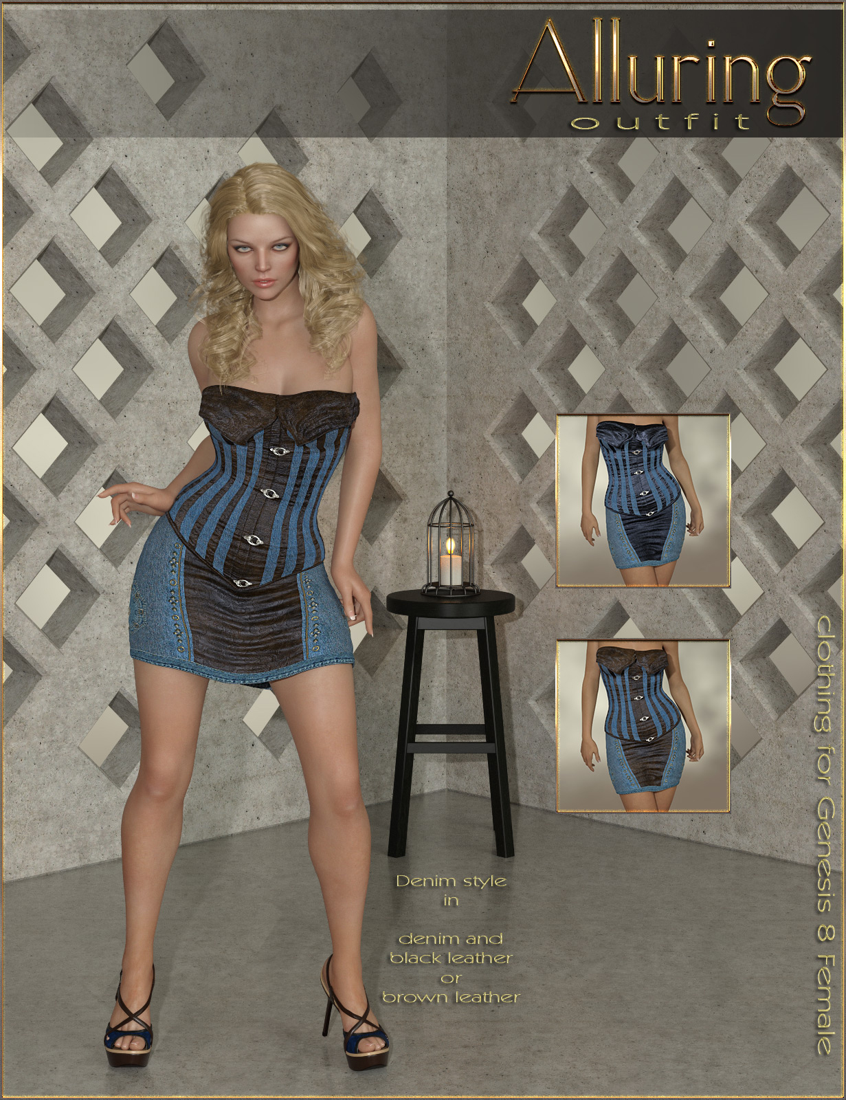 Alluring Outfit for Genesis 8 Female by N/A