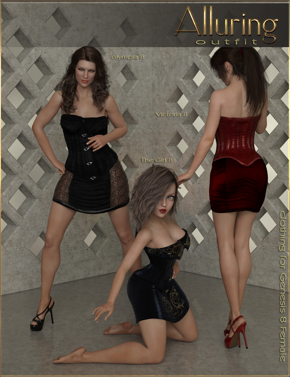Alluring Outfit for Genesis 8 Female by N/A