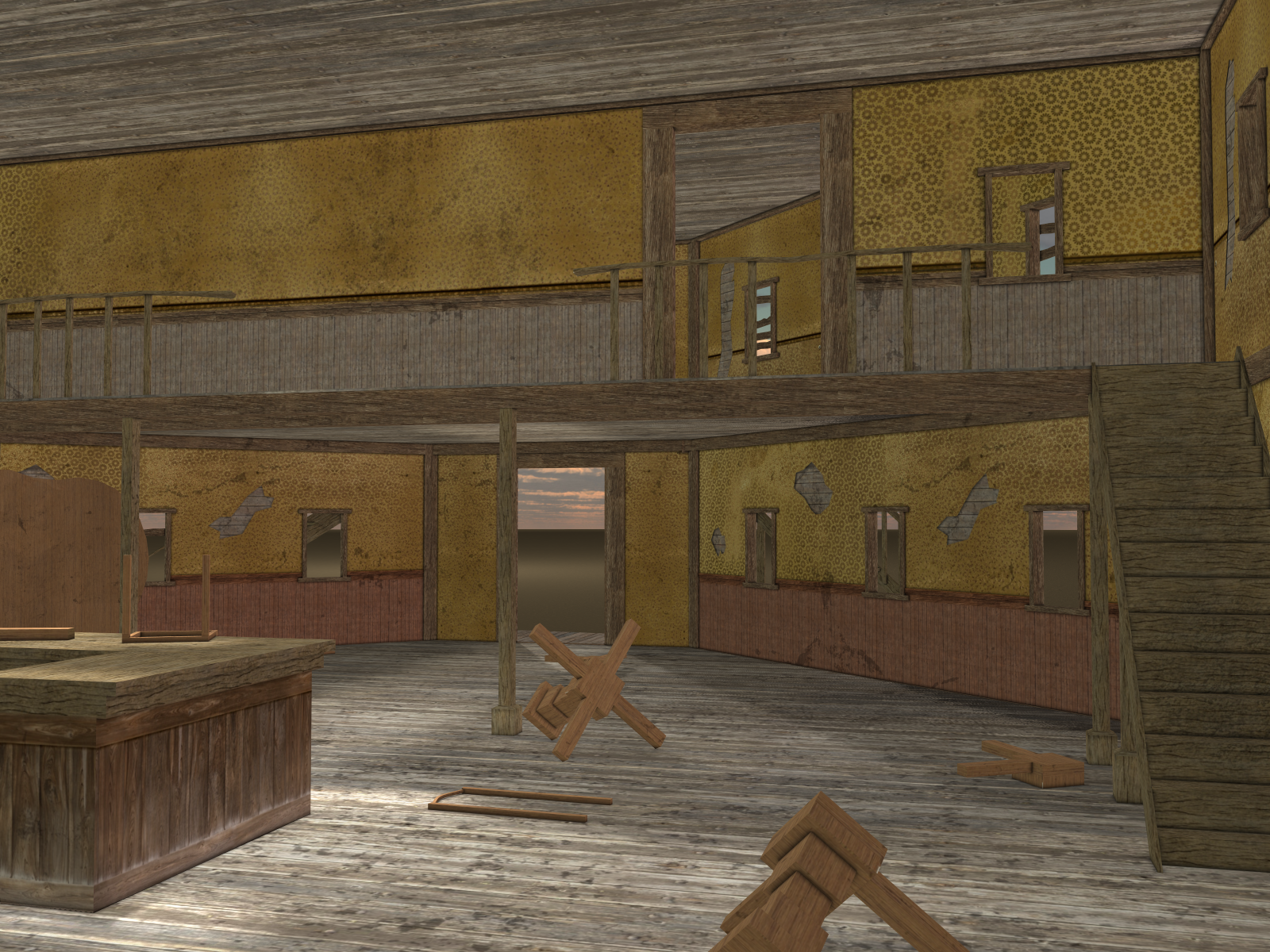 Ghost Town: Saloon for Poser 7+ by N/A