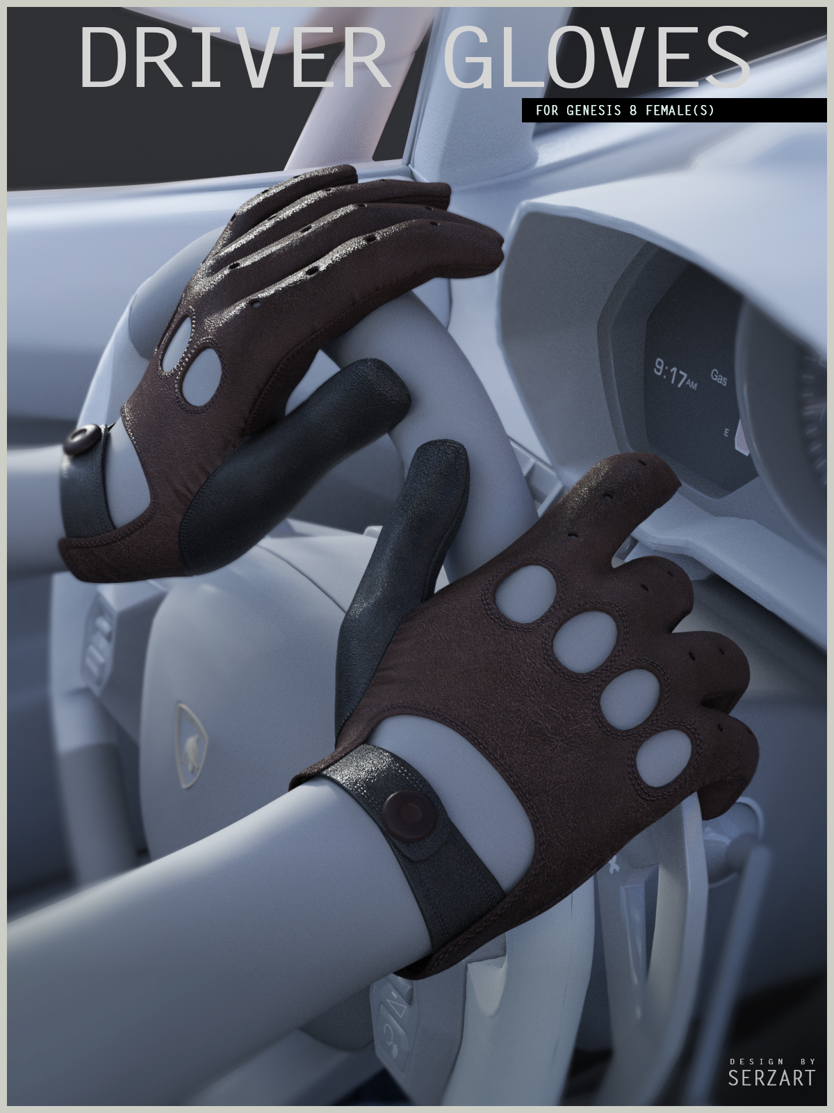 Driver Gloves for Genesis 8 Female by N/A