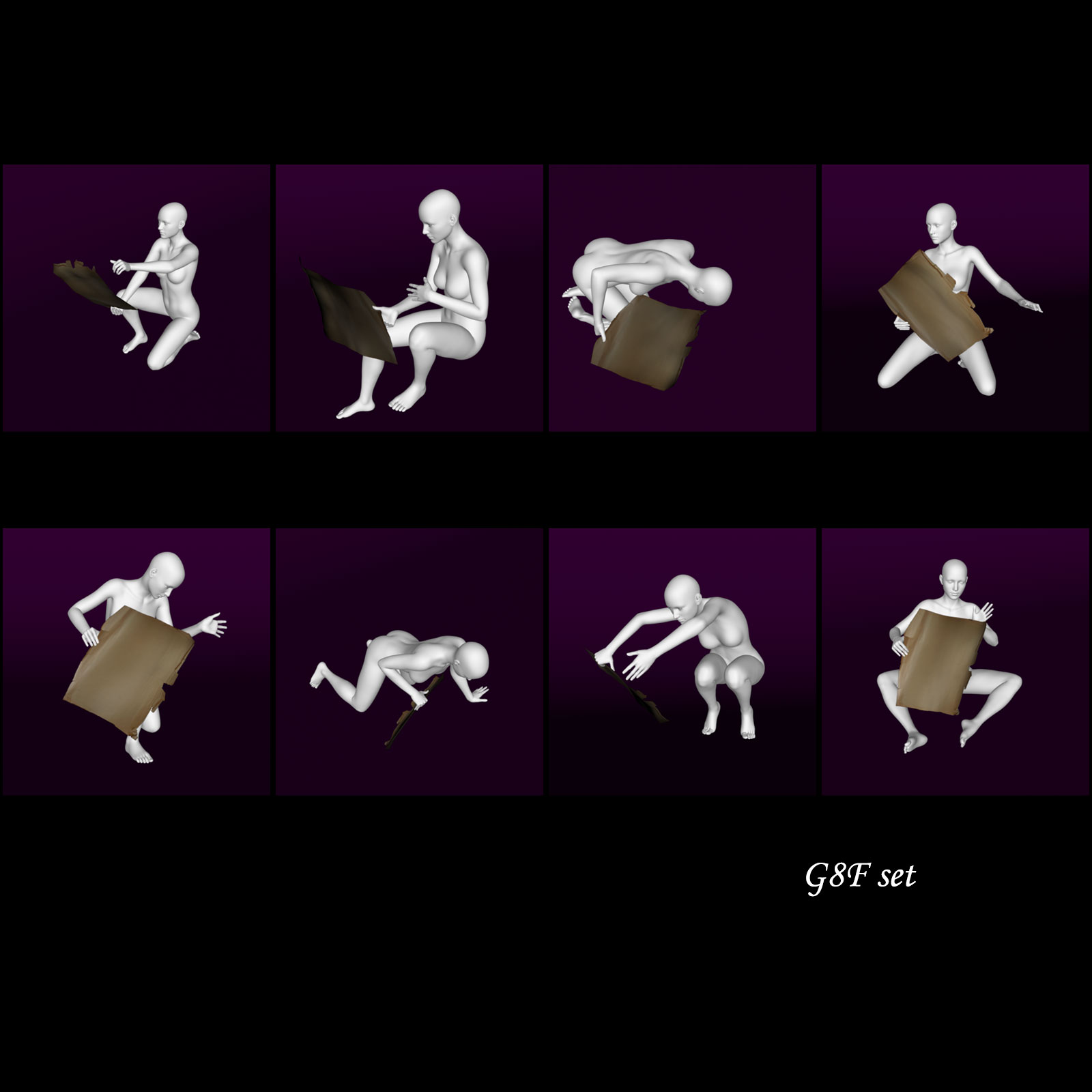Treasure Map Poses G8F & G8M by N/A