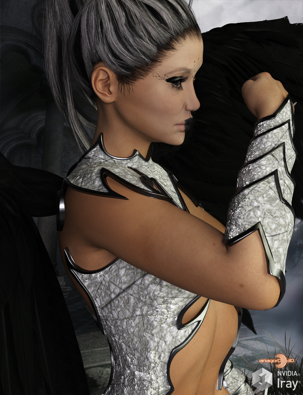 HEROINE - Exnem Demonic A Outfit for G3 Female by N/A