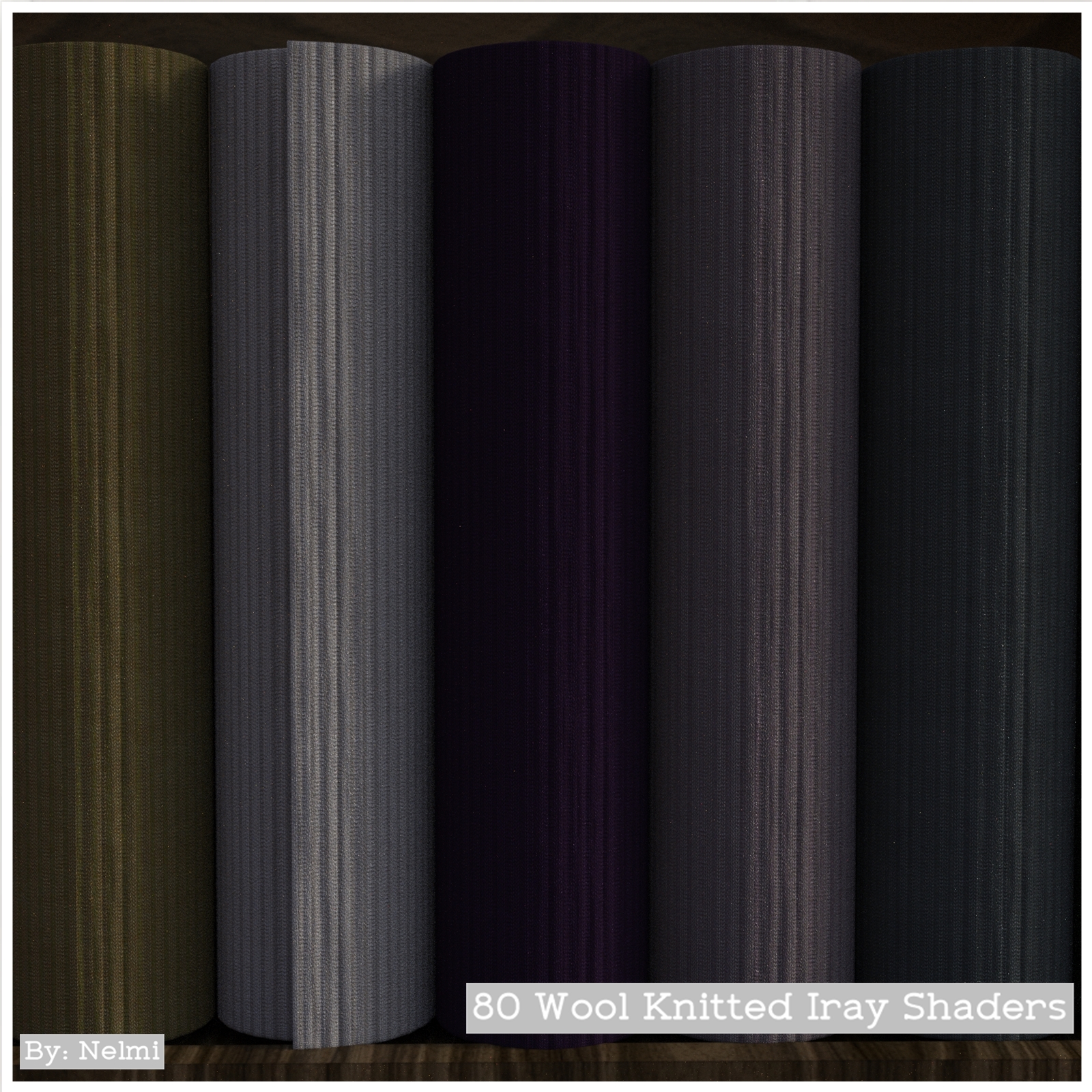 80 Wool Knitted Iray Shaders - Merchant Resource by N/A