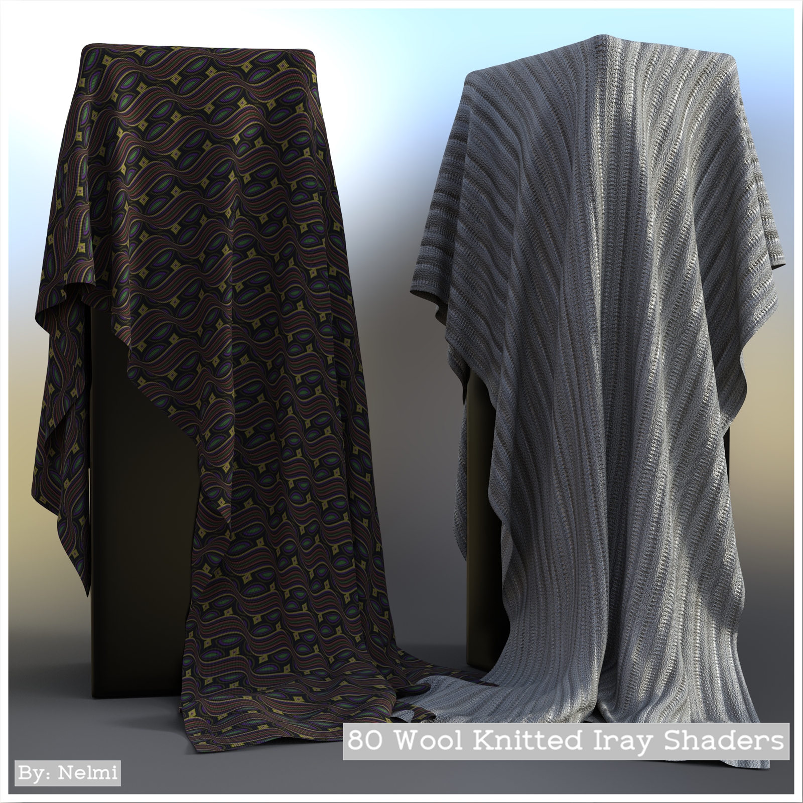 80 Wool Knitted Iray Shaders - Merchant Resource by N/A