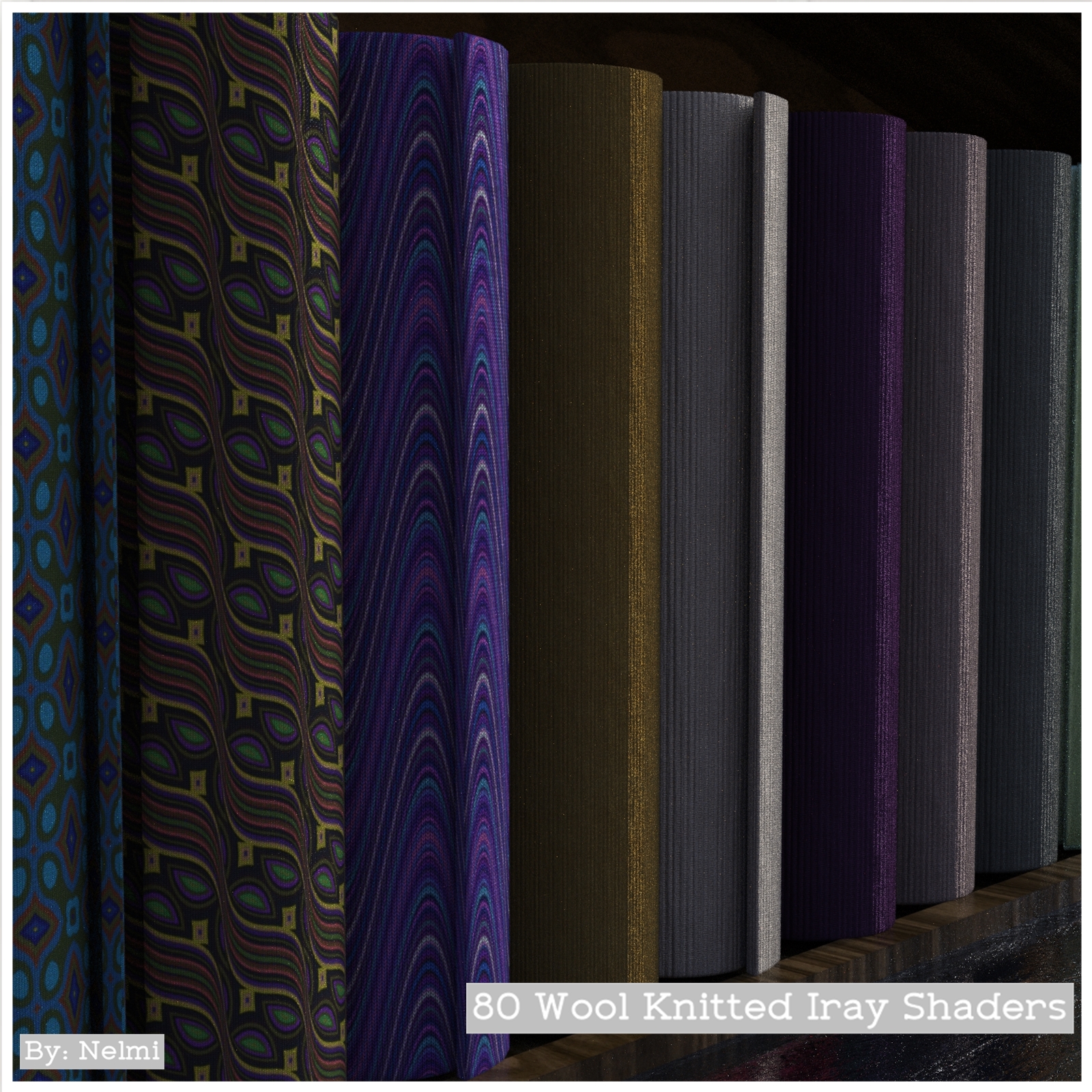 80 Wool Knitted Iray Shaders - Merchant Resource by N/A