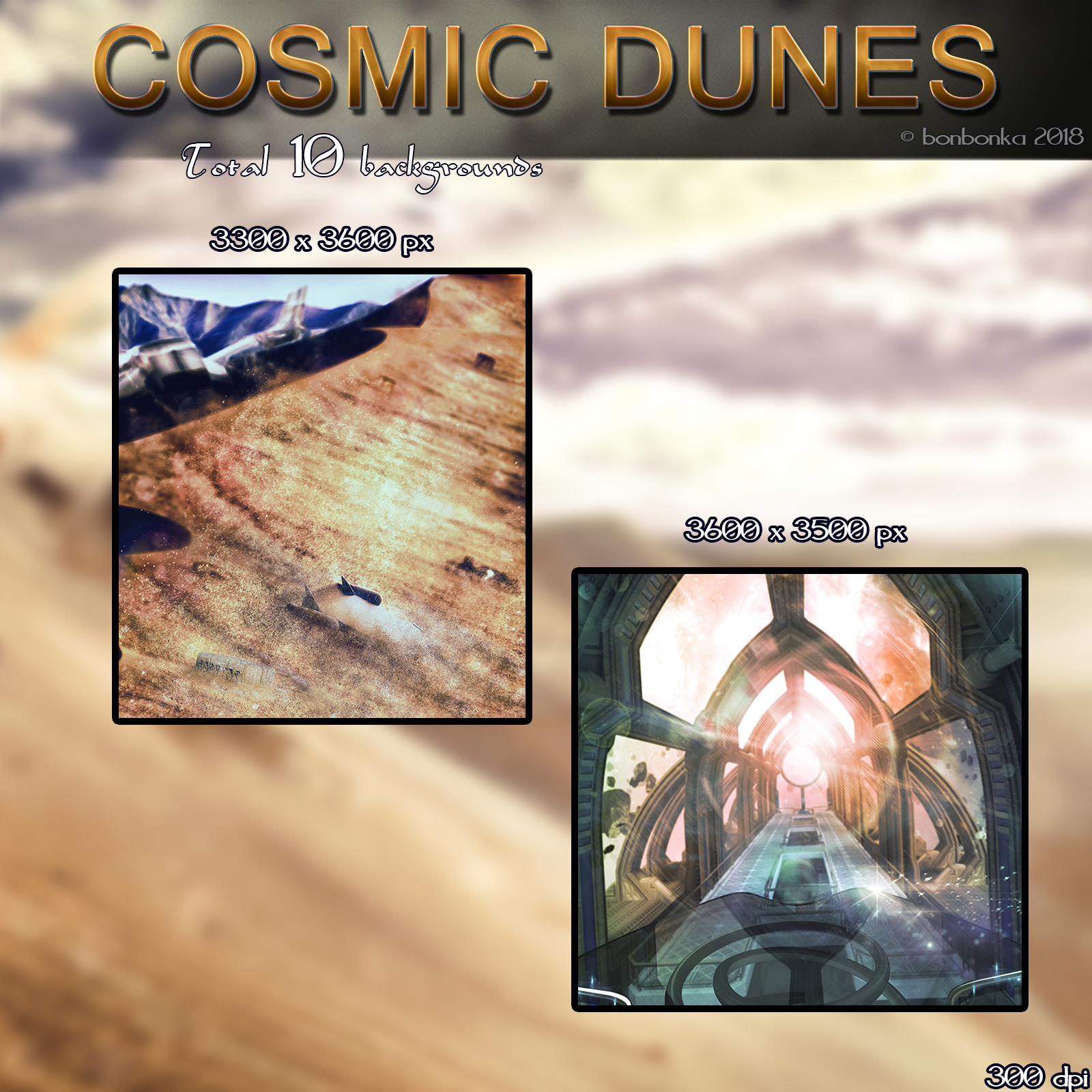 Cosmic Dunes - 2D backgrounds by N/A