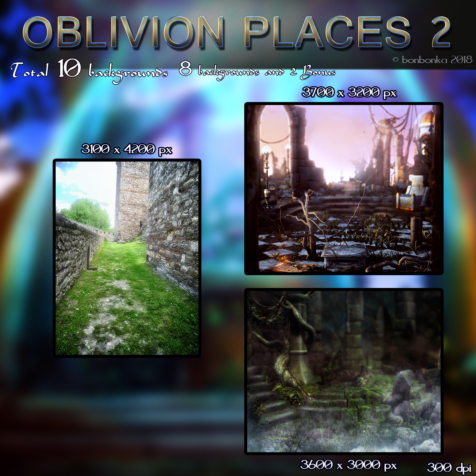 Oblivion Places 2 - 2D backgrounds by N/A
