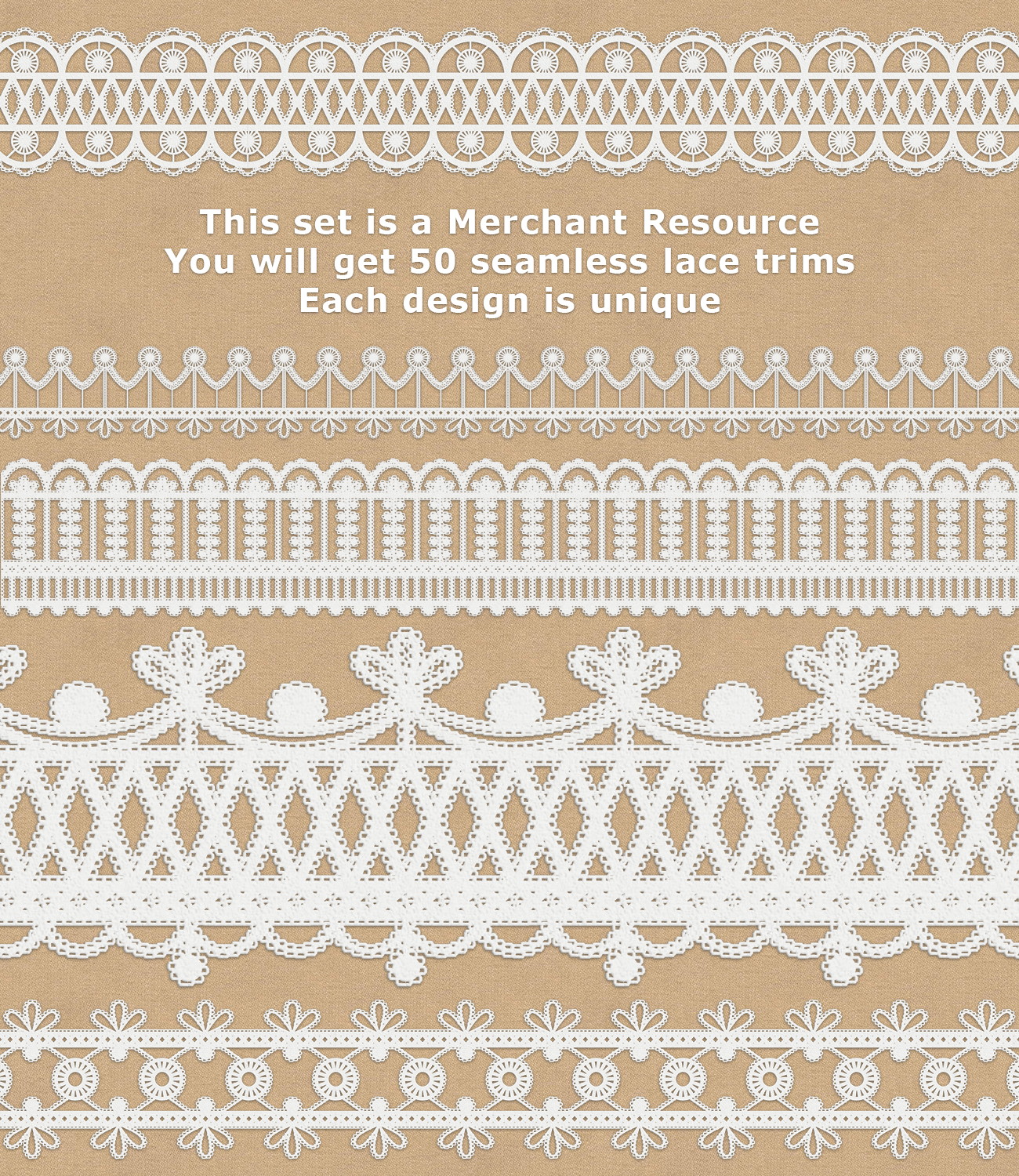 Crochet Lace Trims by N/A