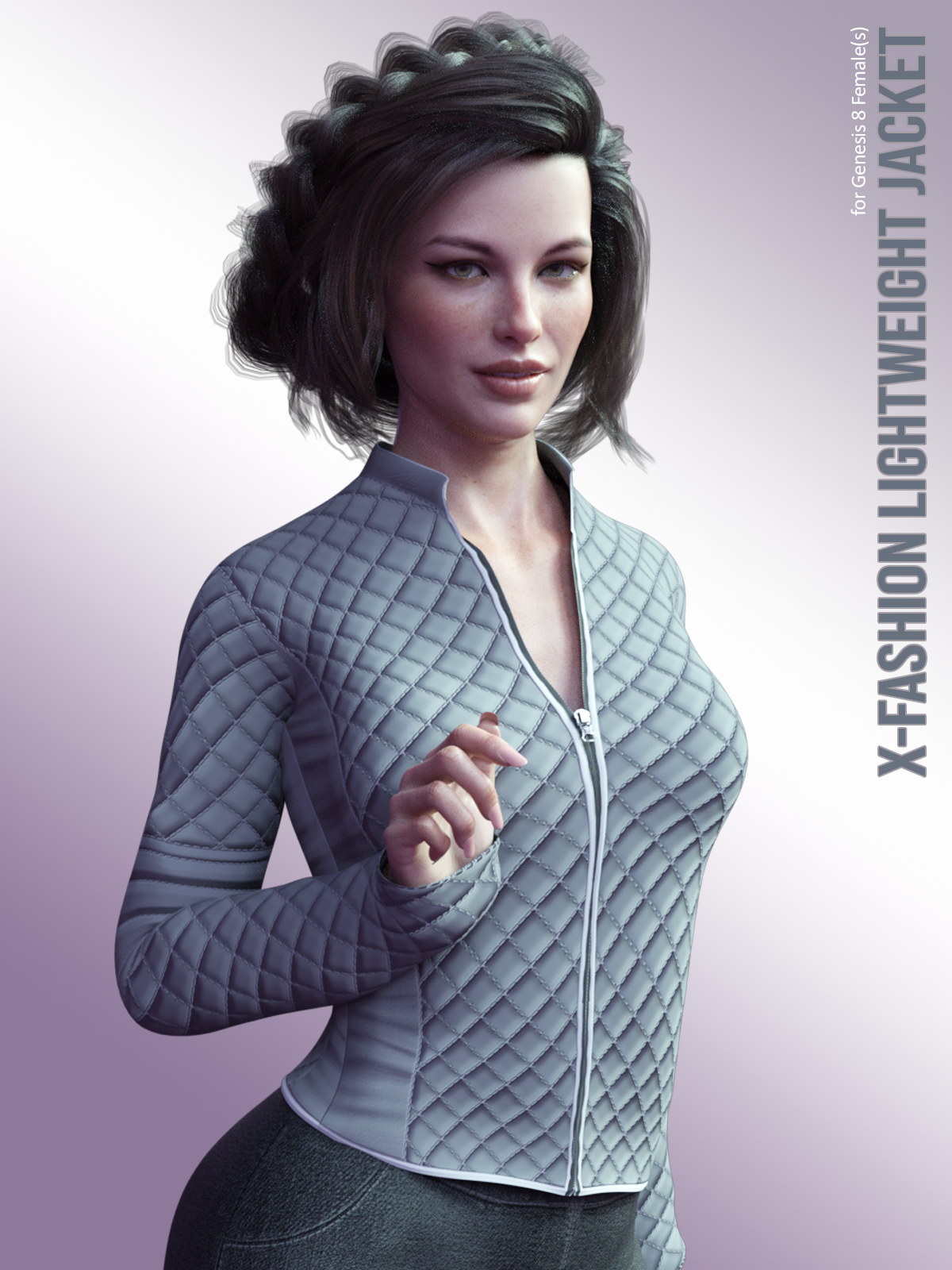X-Fashion LightWeight Jacket for Genesis 8 Females by N/A