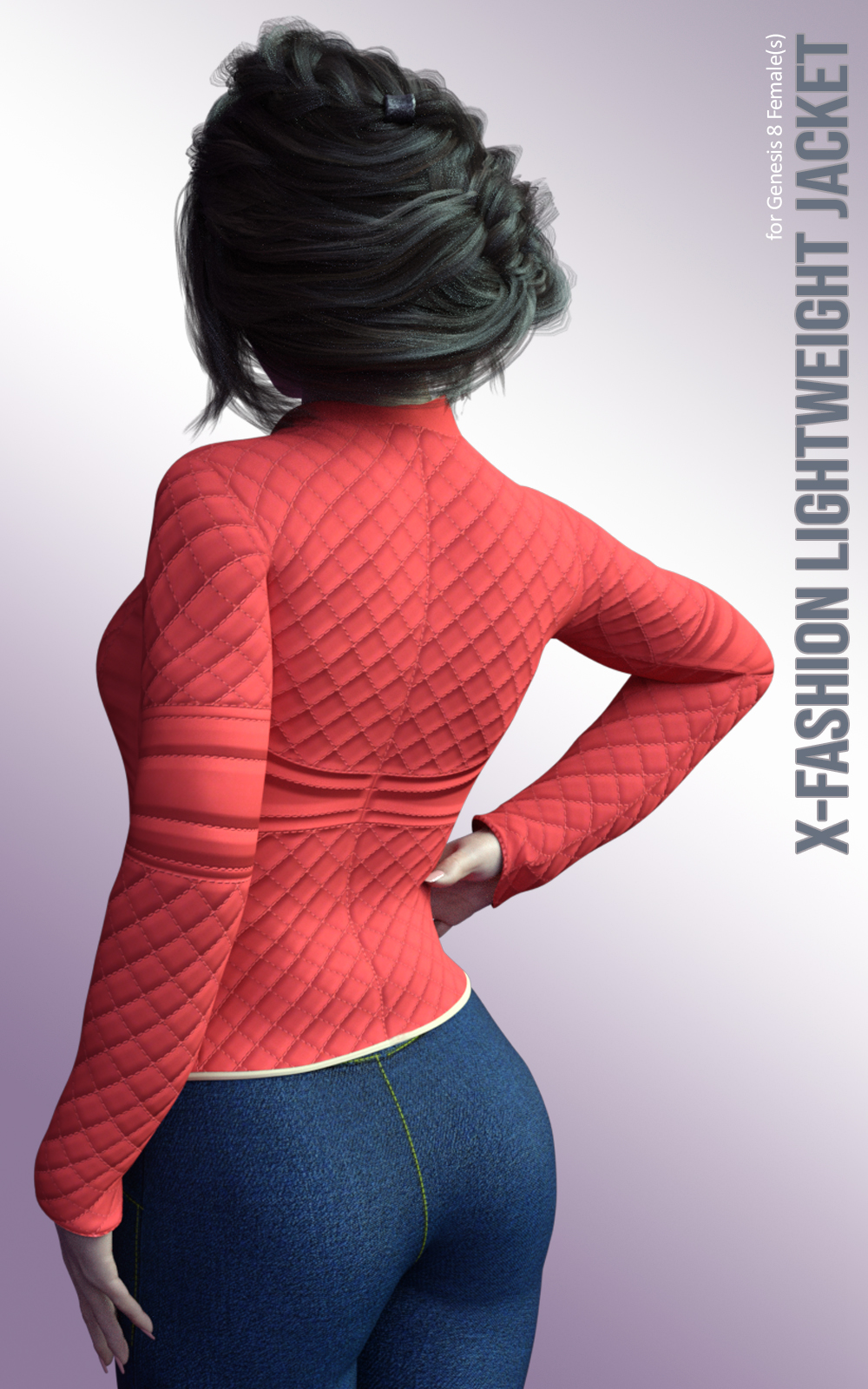 X-Fashion LightWeight Jacket for Genesis 8 Females by N/A