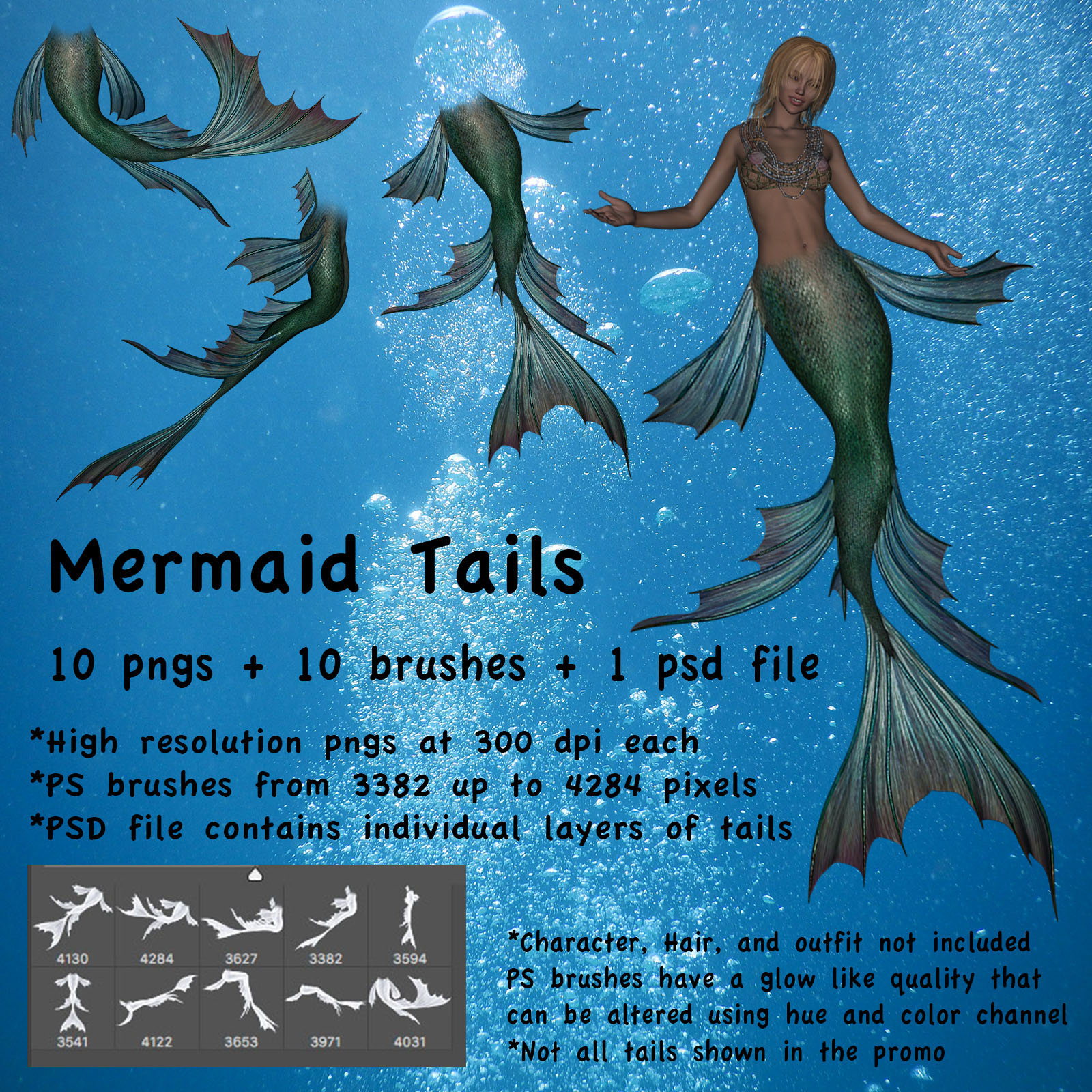 Mermaid Tails High Res by N/A