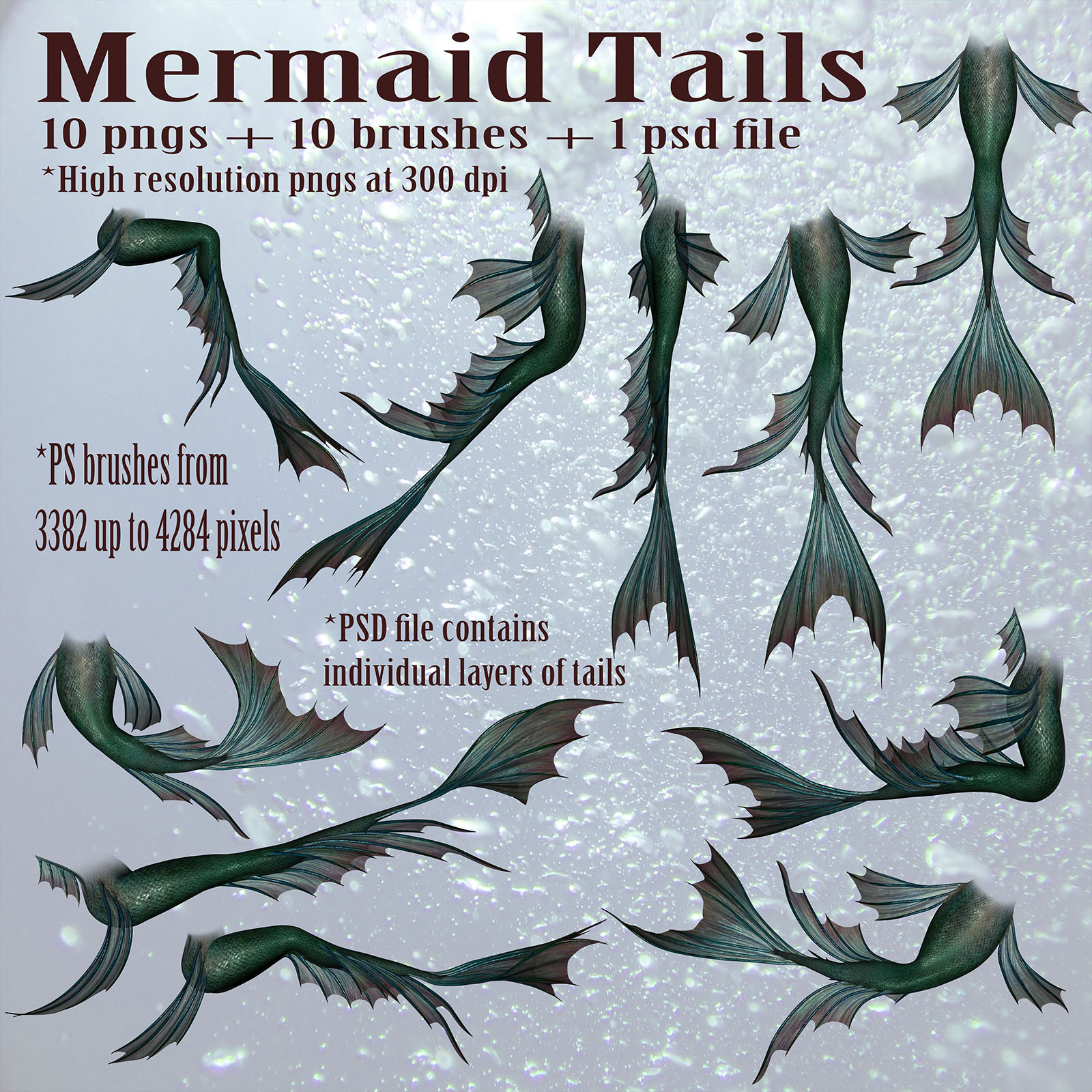 Mermaid Tails High Res by N/A