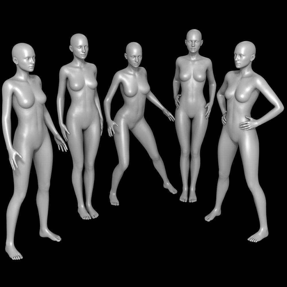 25 Standing Poses for G2F and Mirrors by N/A