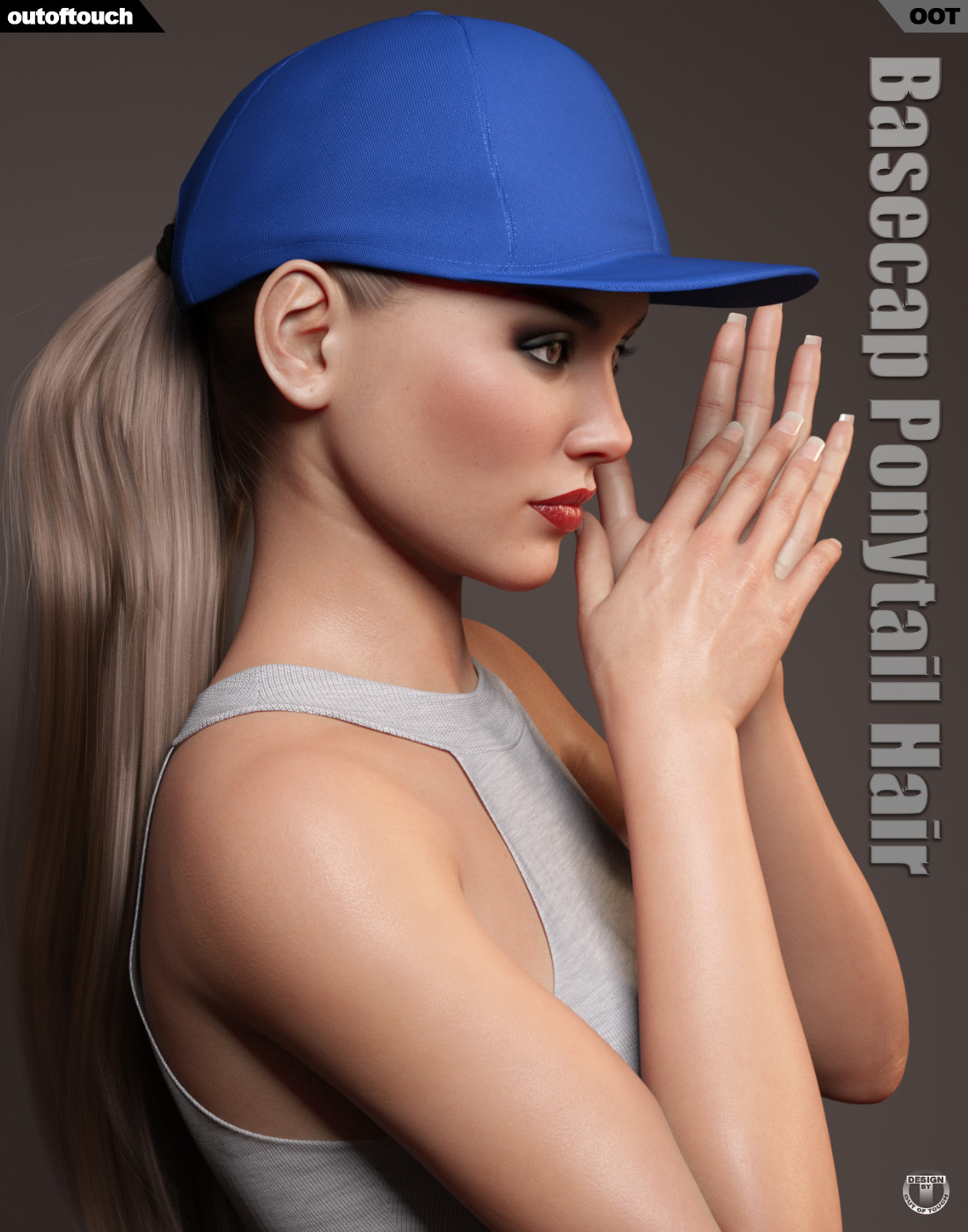 Basecap Ponytail Hair for Genesis 3 and 8 Females - UPGRADE by N/A