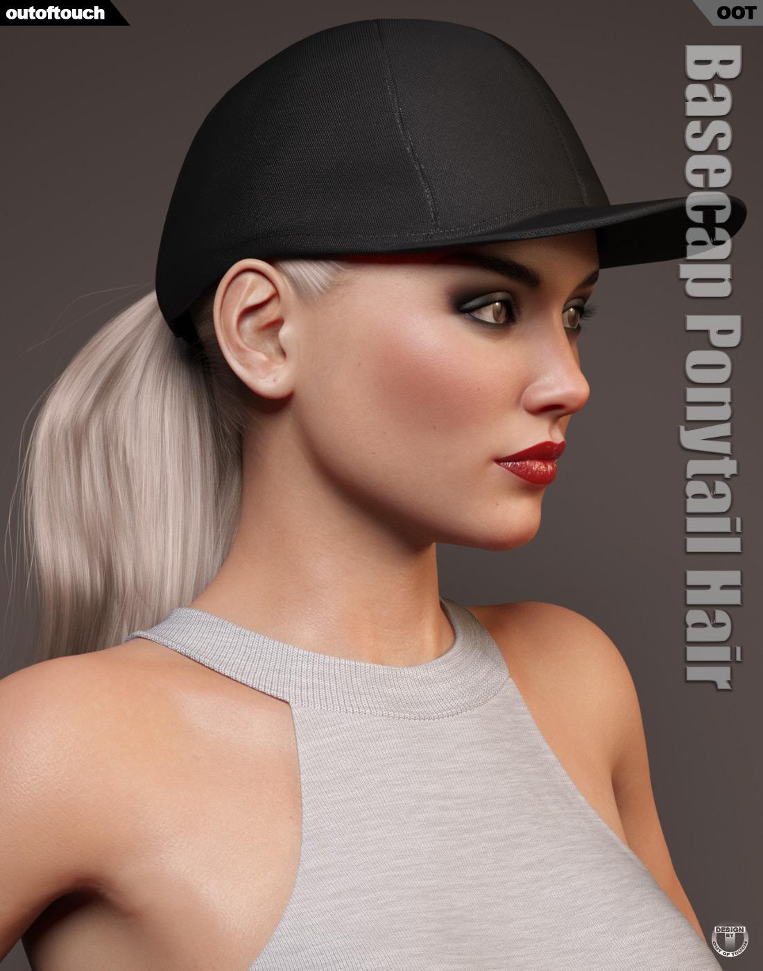 Basecap Ponytail Hair for Genesis 3 and 8 Females - UPGRADE by N/A