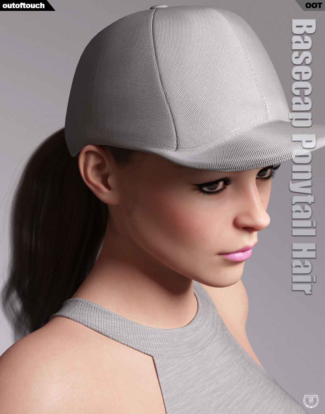 Basecap Ponytail Hair for Genesis 3 and 8 Females - UPGRADE by N/A