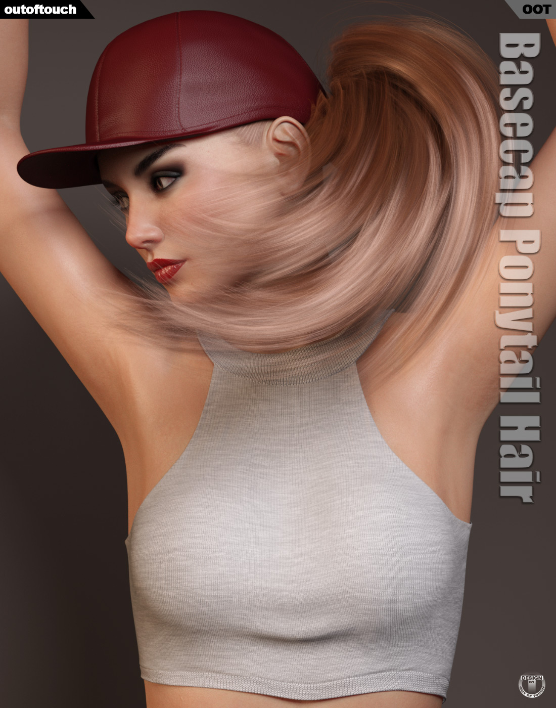 Basecap Ponytail Hair for Genesis 3 and 8 Females - UPGRADE by N/A