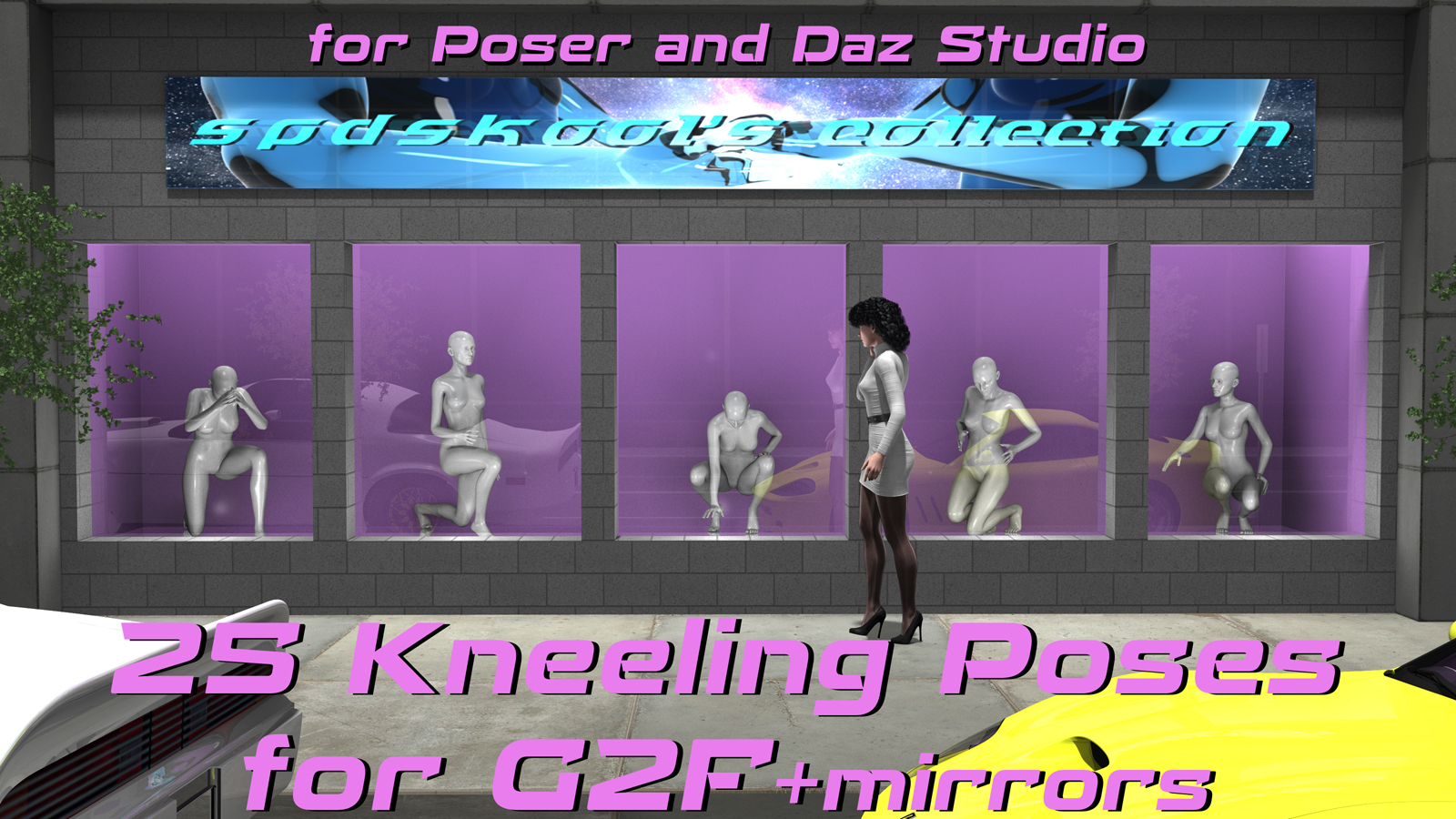 25 Kneeling Poses for G2F + Mirrors by N/A
