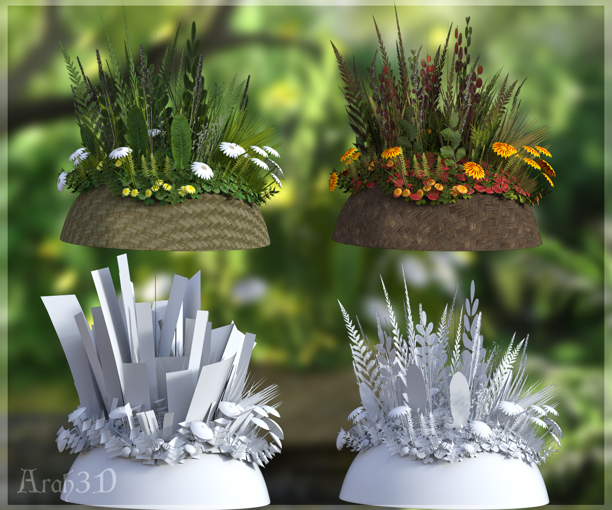 Arah3D The Living Hat for Genesis 8 Male and Female by N/A