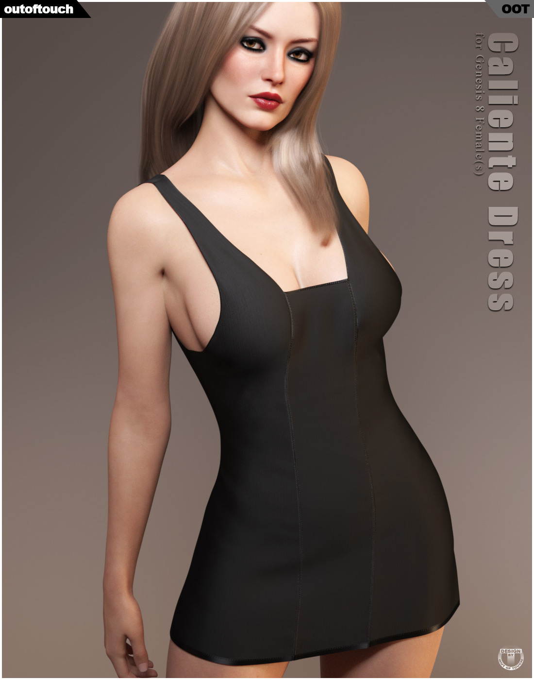 dForce Caliente Dress for Genesis 8 Female(s) by N/A