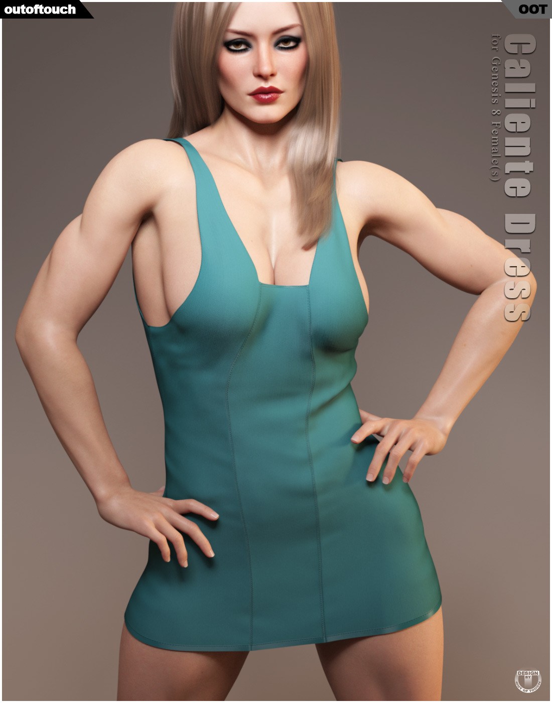 dForce Caliente Dress for Genesis 8 Female(s) by N/A