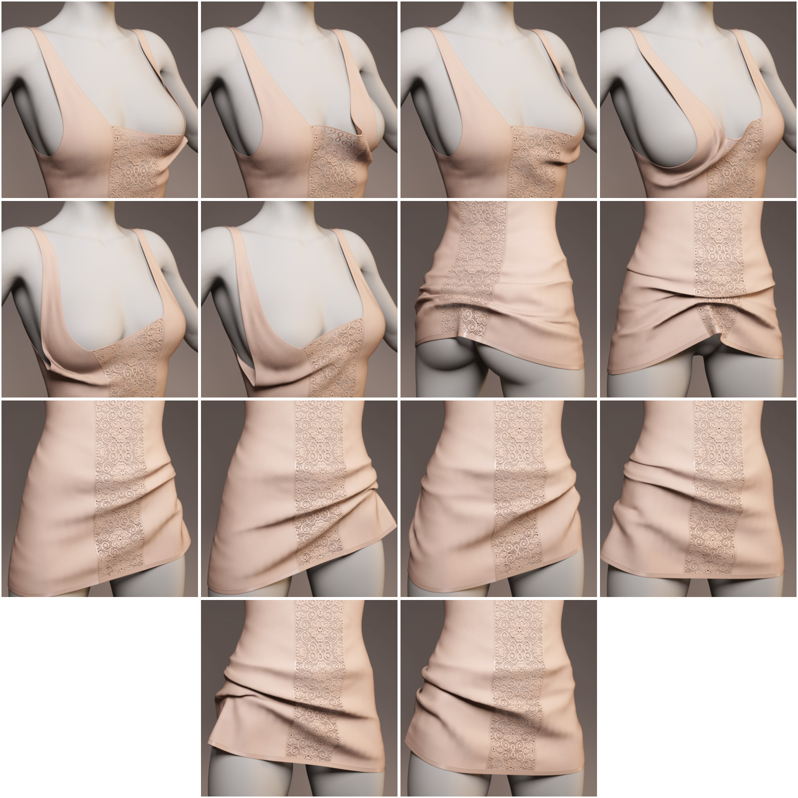 dForce Caliente Dress for Genesis 8 Female(s) by N/A
