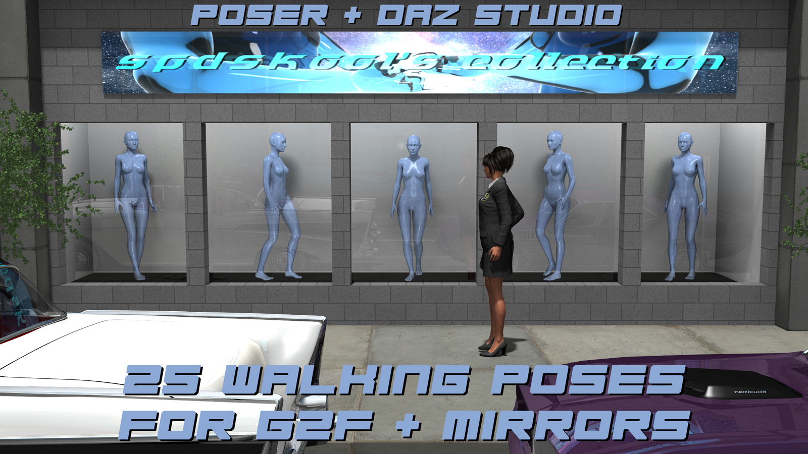 25 Walking Poses for G2F by N/A