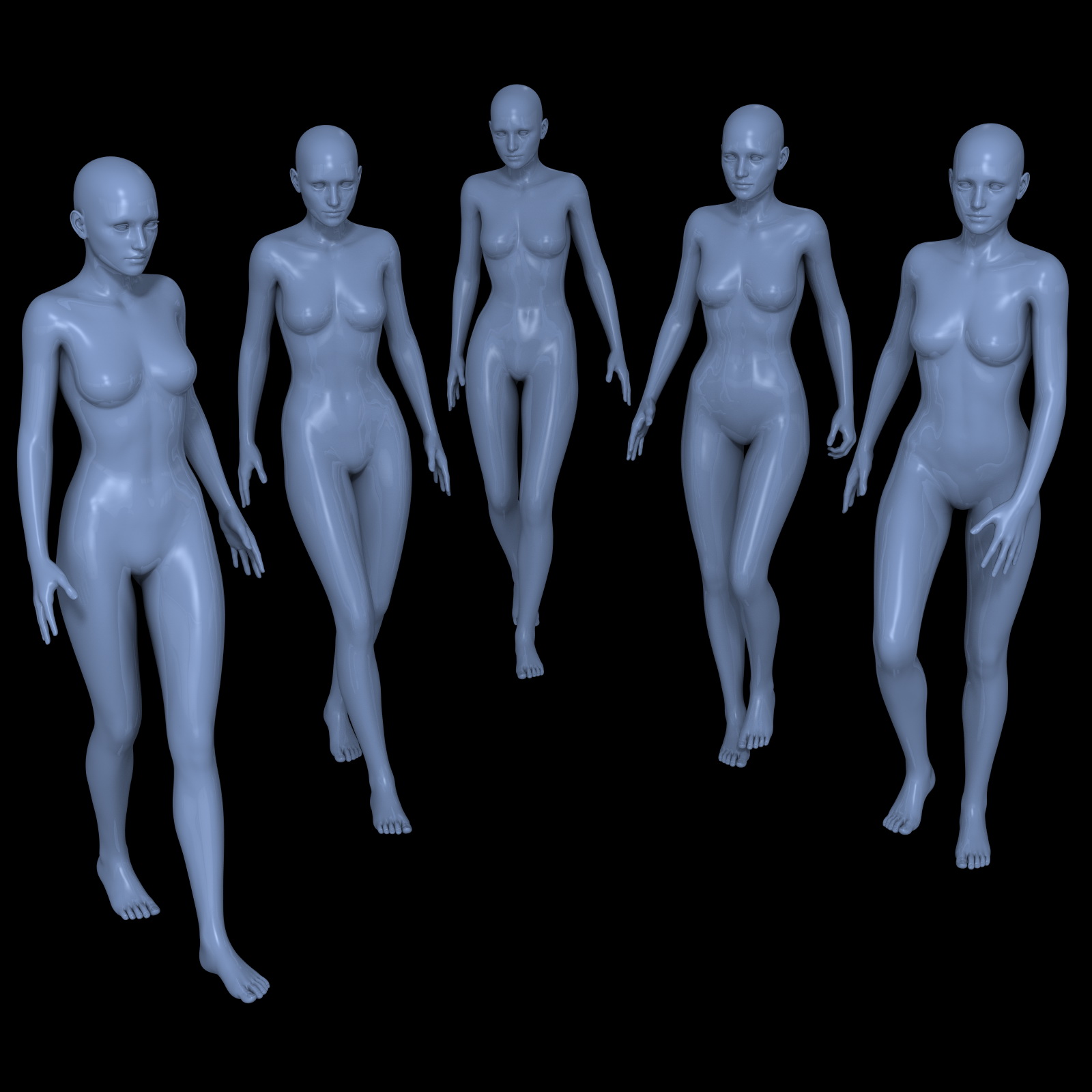 25 Walking Poses for G2F by N/A