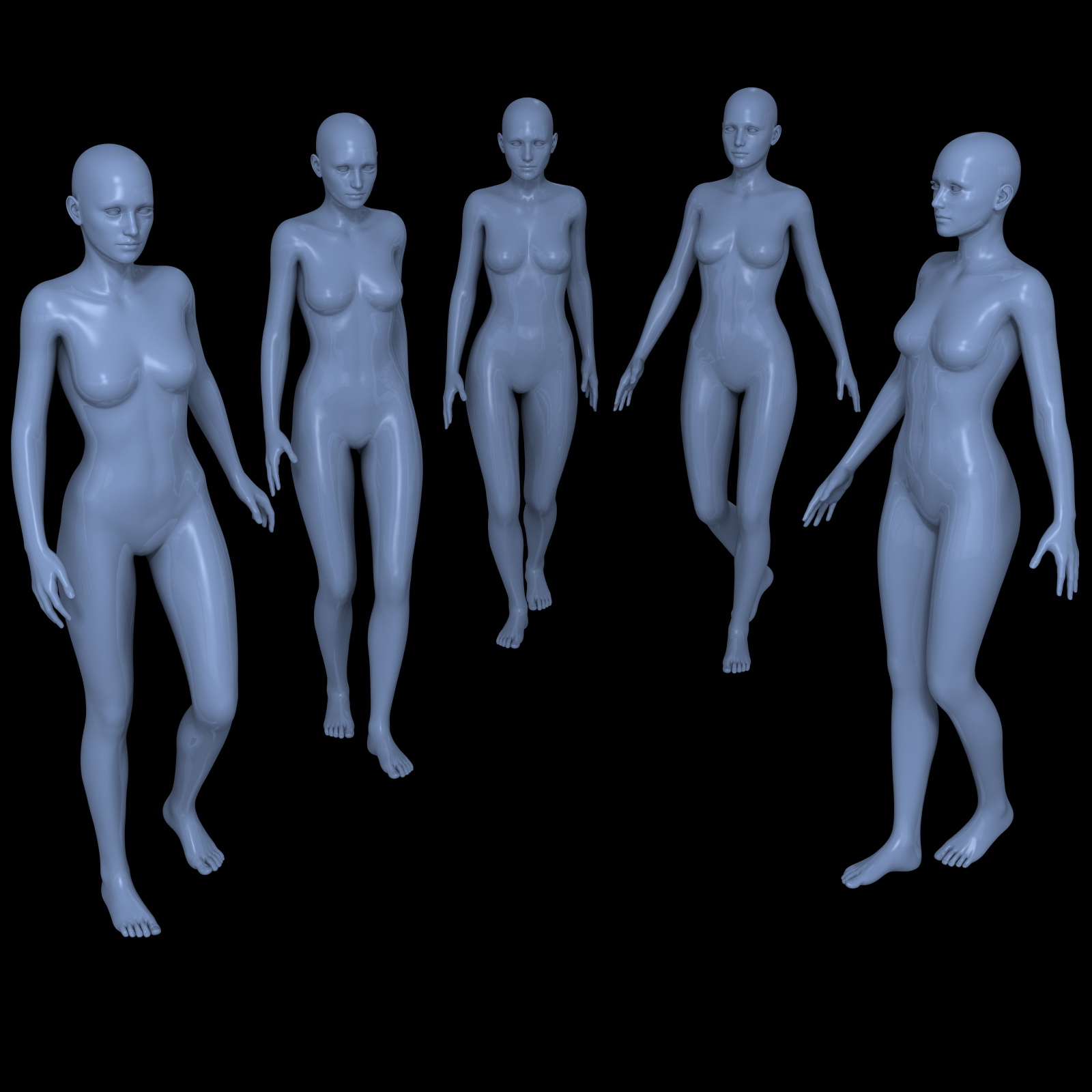 25 Walking Poses for G2F by N/A