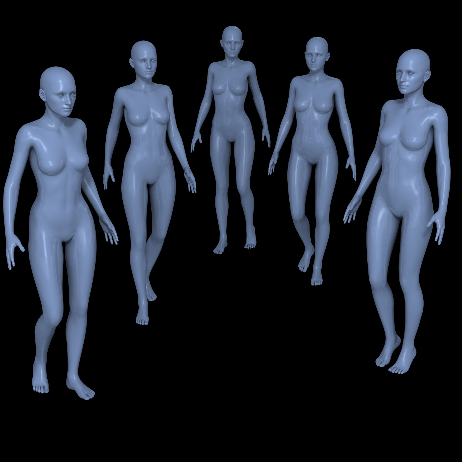 25 Walking Poses for G2F by N/A