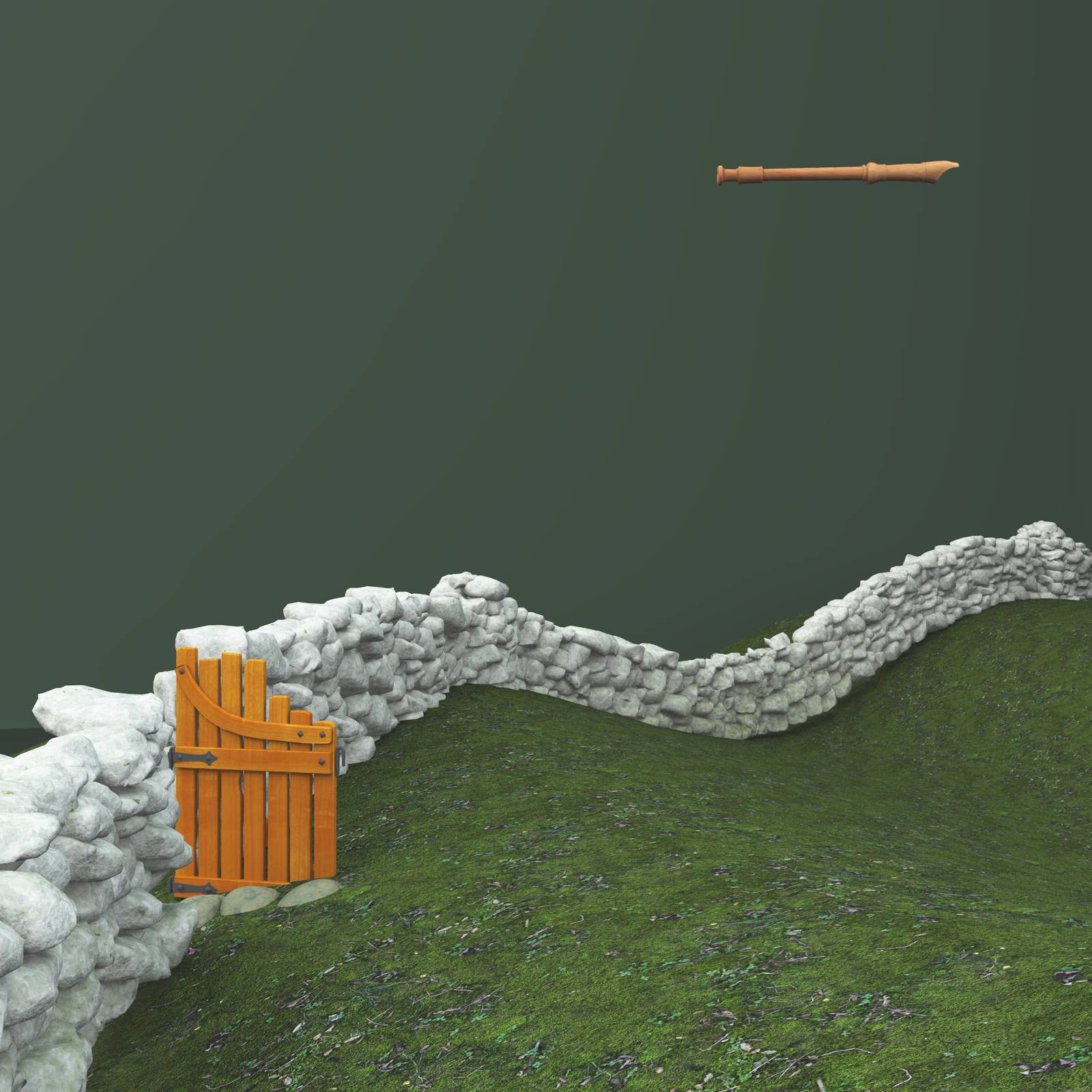Old Irish Rock Walls With Flute by N/A