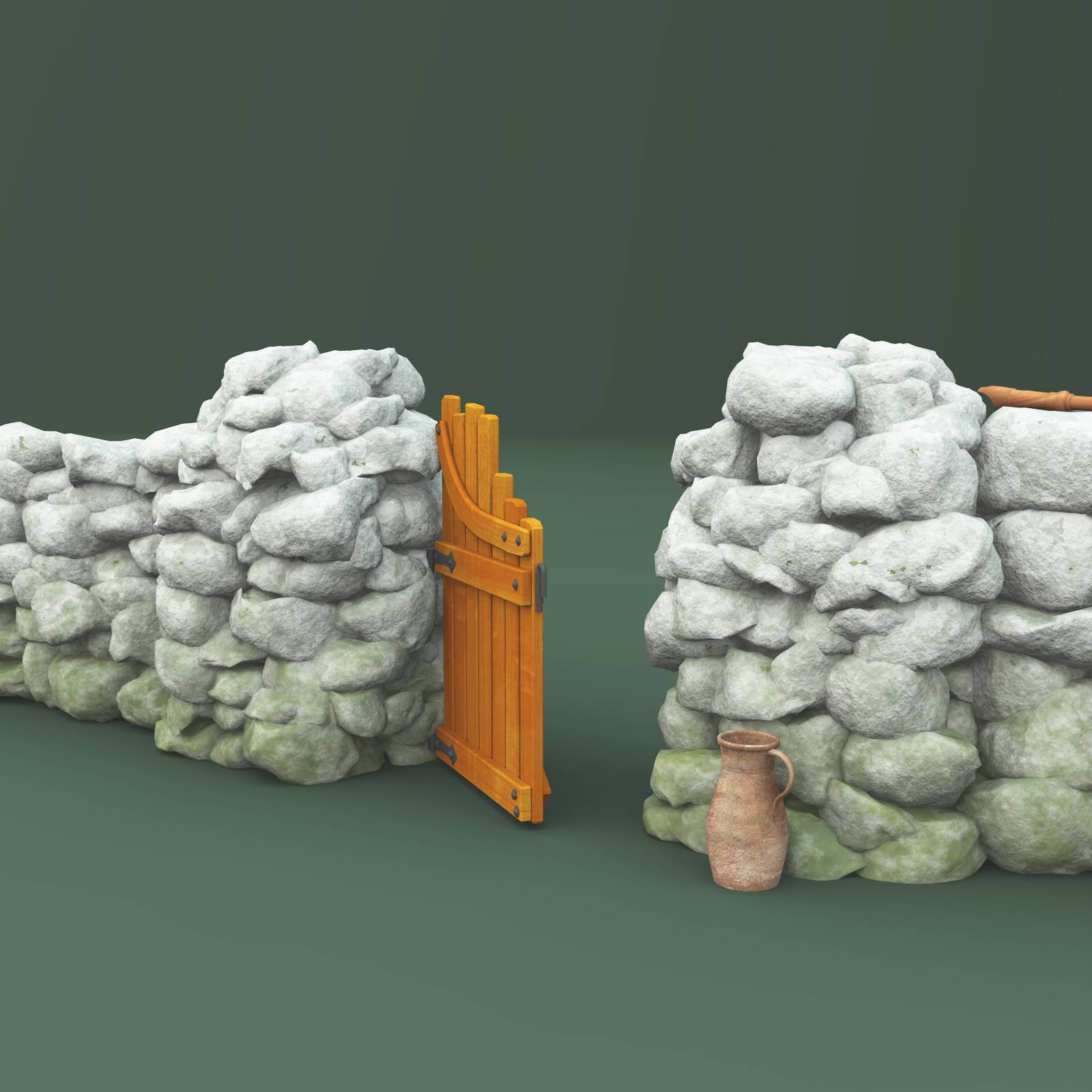 Old Irish Rock Walls With Flute by N/A