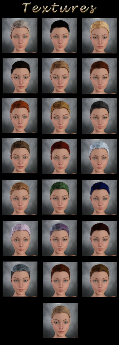 Bennie Hair For G3/G8 Daz by N/A
