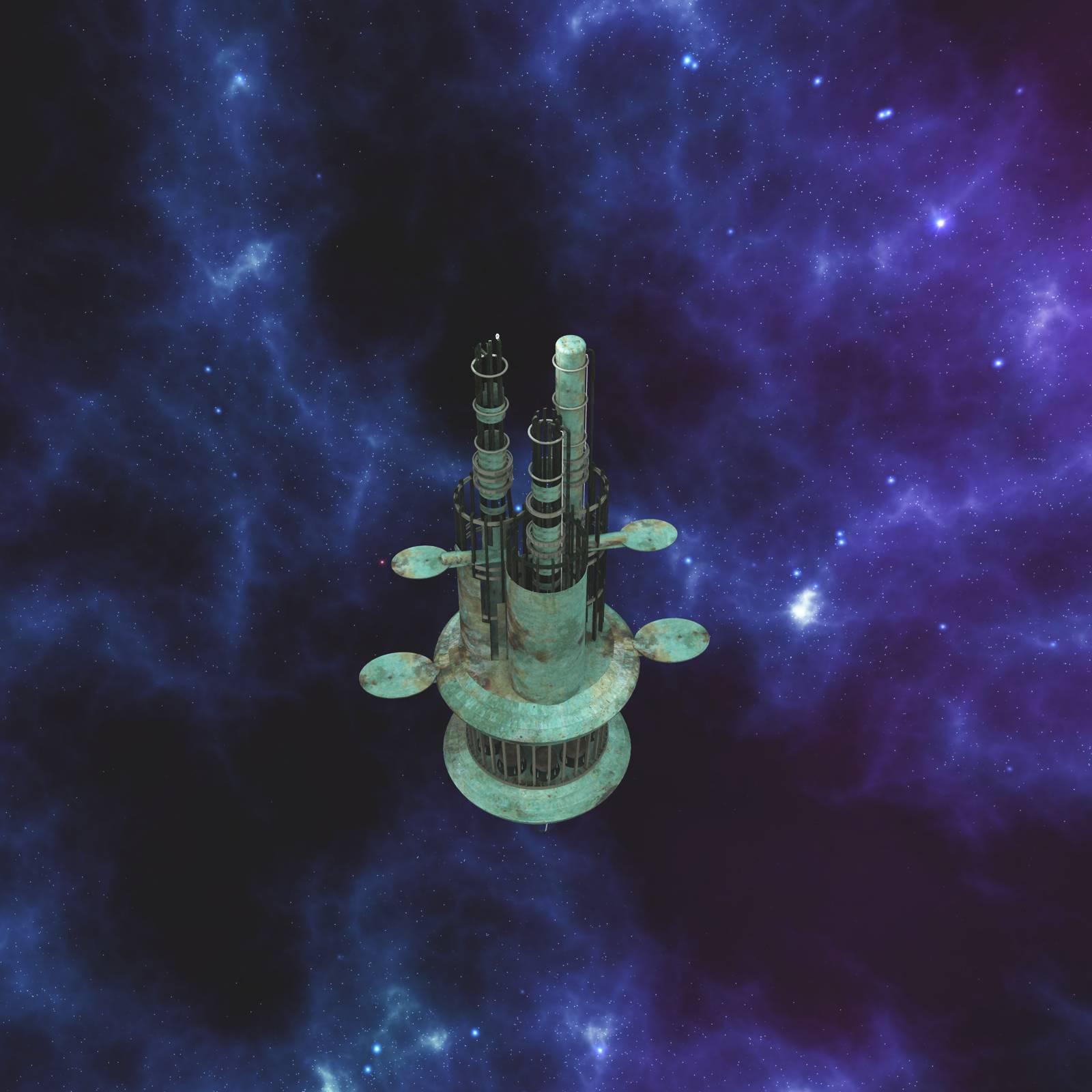 Derelict Space Station For Vue by N/A