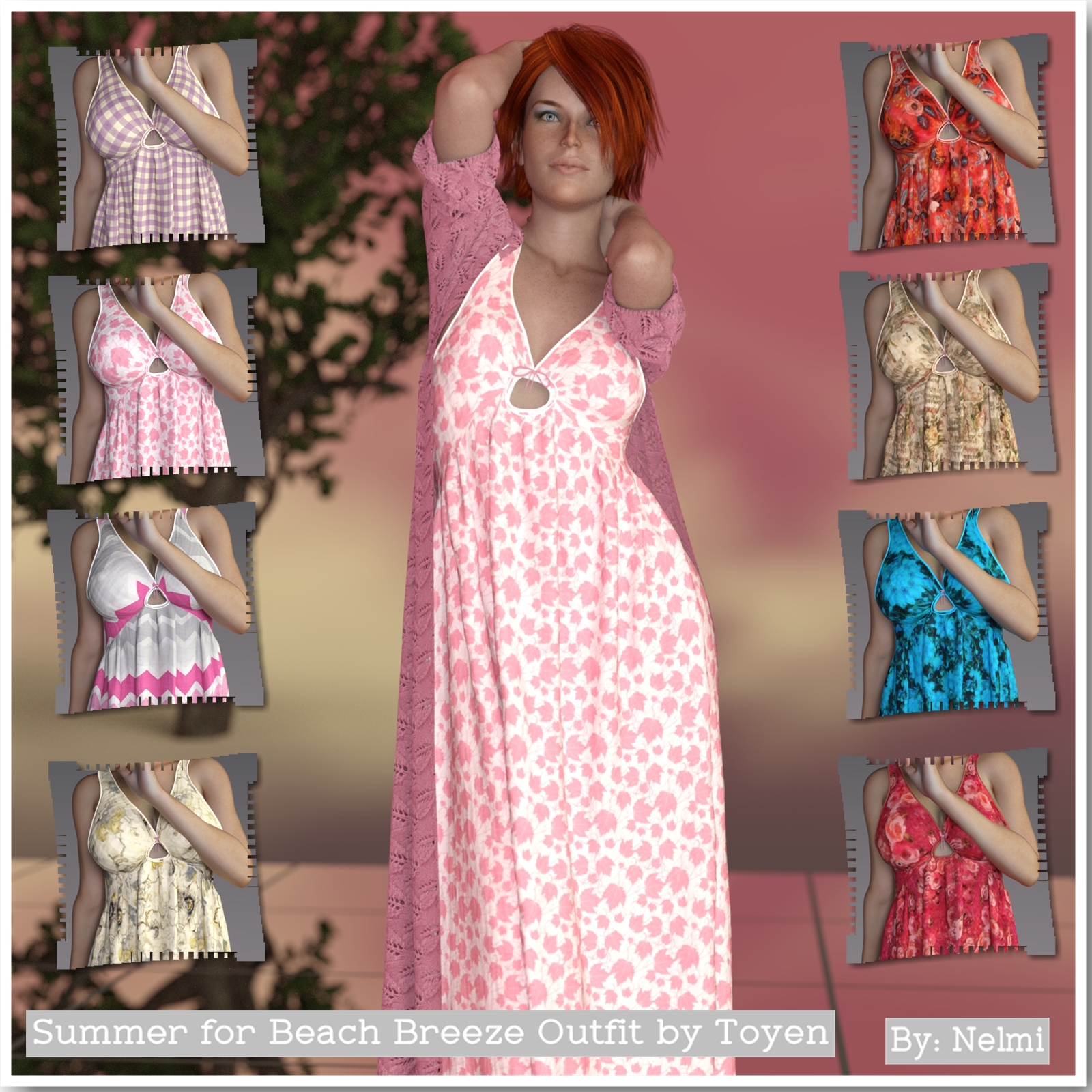 Summer for dForce Beach Breeze Outfit by N/A