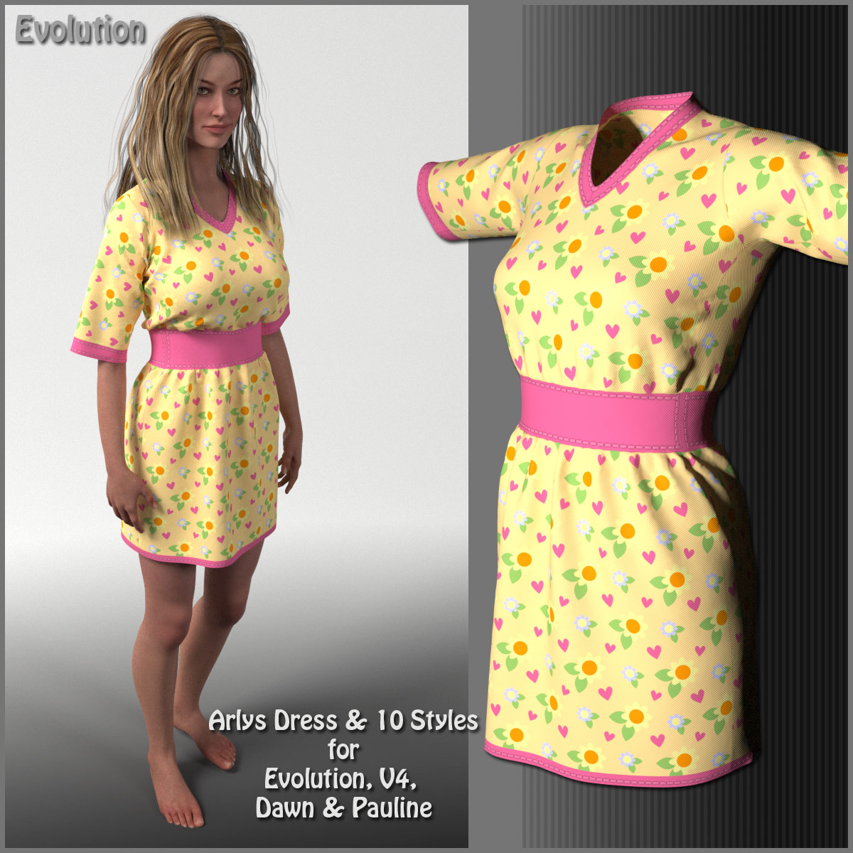 Arlys Dress and 10 Styles for Evolution, V4, Dawn and Pauline by N/A