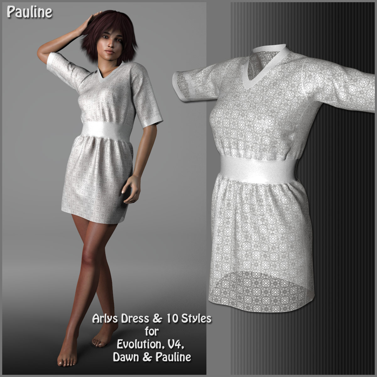 Arlys Dress and 10 Styles for Evolution, V4, Dawn and Pauline by N/A