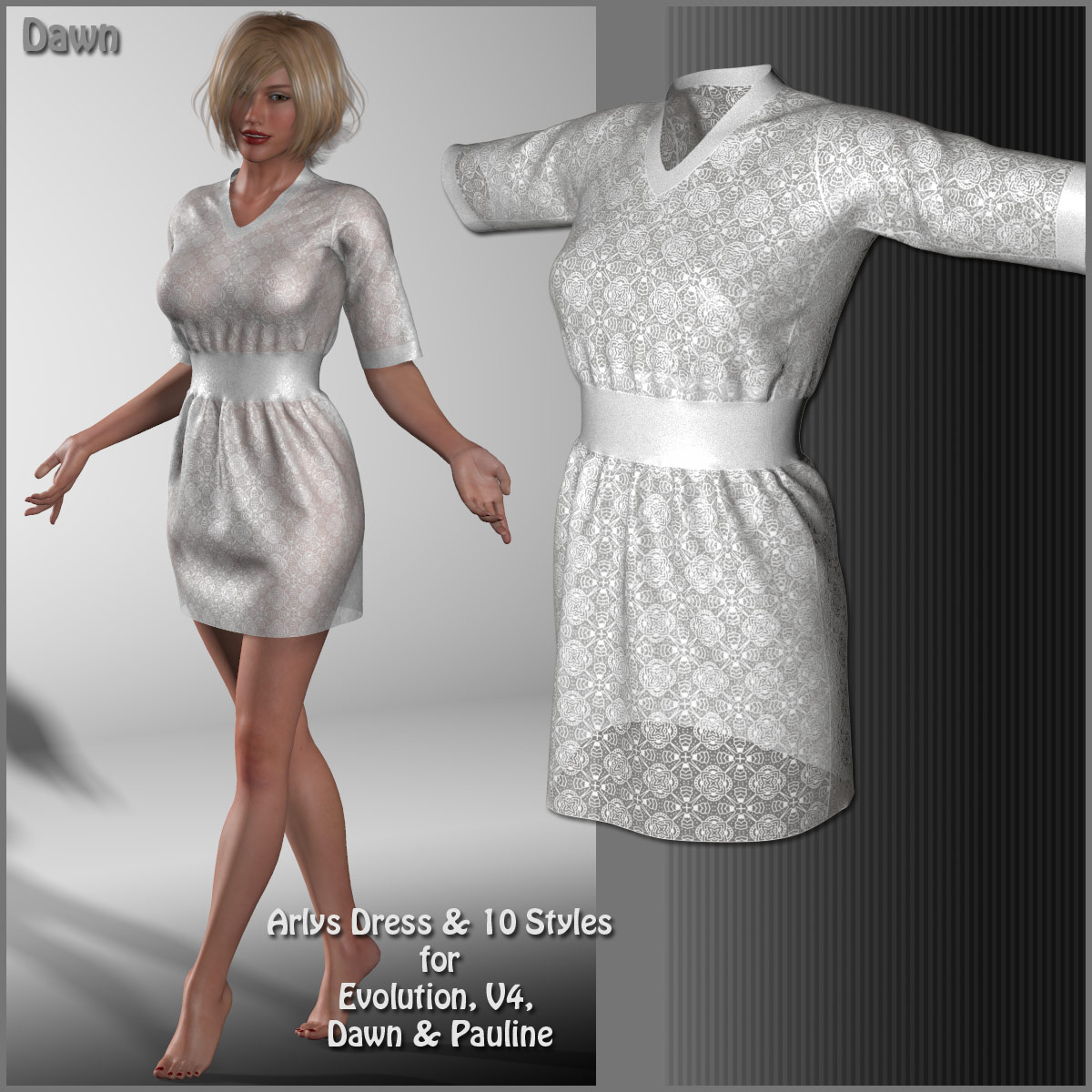 Arlys Dress and 10 Styles for Evolution, V4, Dawn and Pauline by N/A