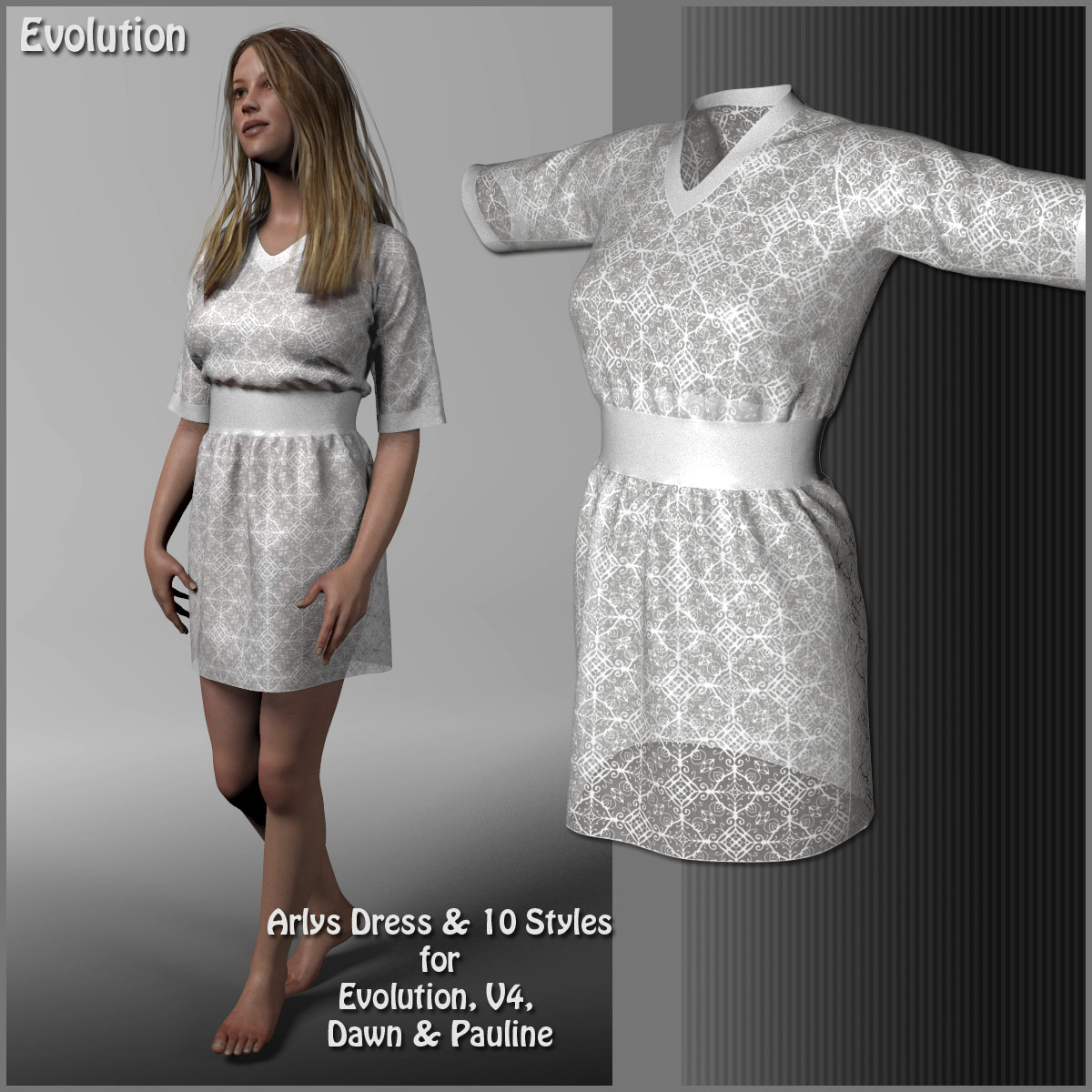 Arlys Dress and 10 Styles for Evolution, V4, Dawn and Pauline by N/A