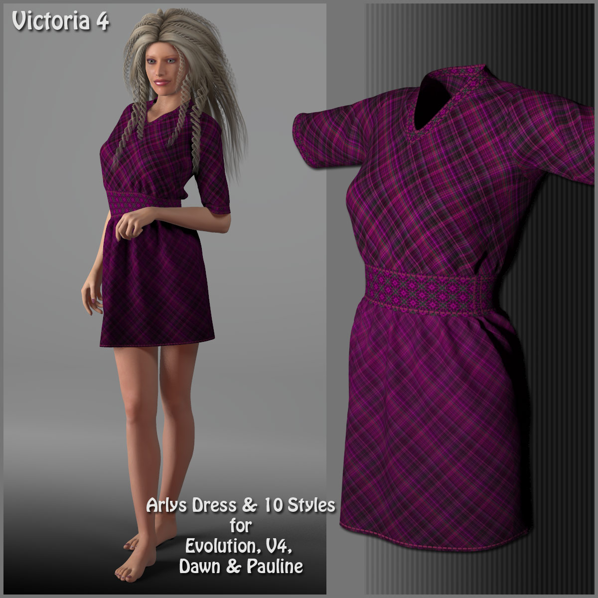 Arlys Dress and 10 Styles for Evolution, V4, Dawn and Pauline by N/A