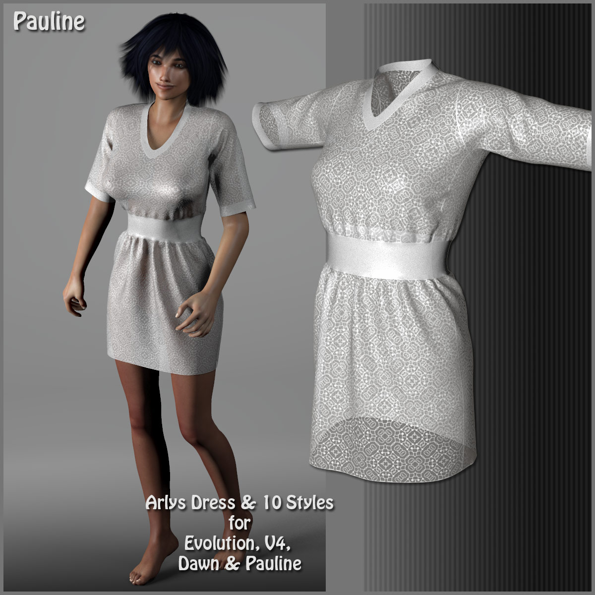 Arlys Dress and 10 Styles for Evolution, V4, Dawn and Pauline by N/A