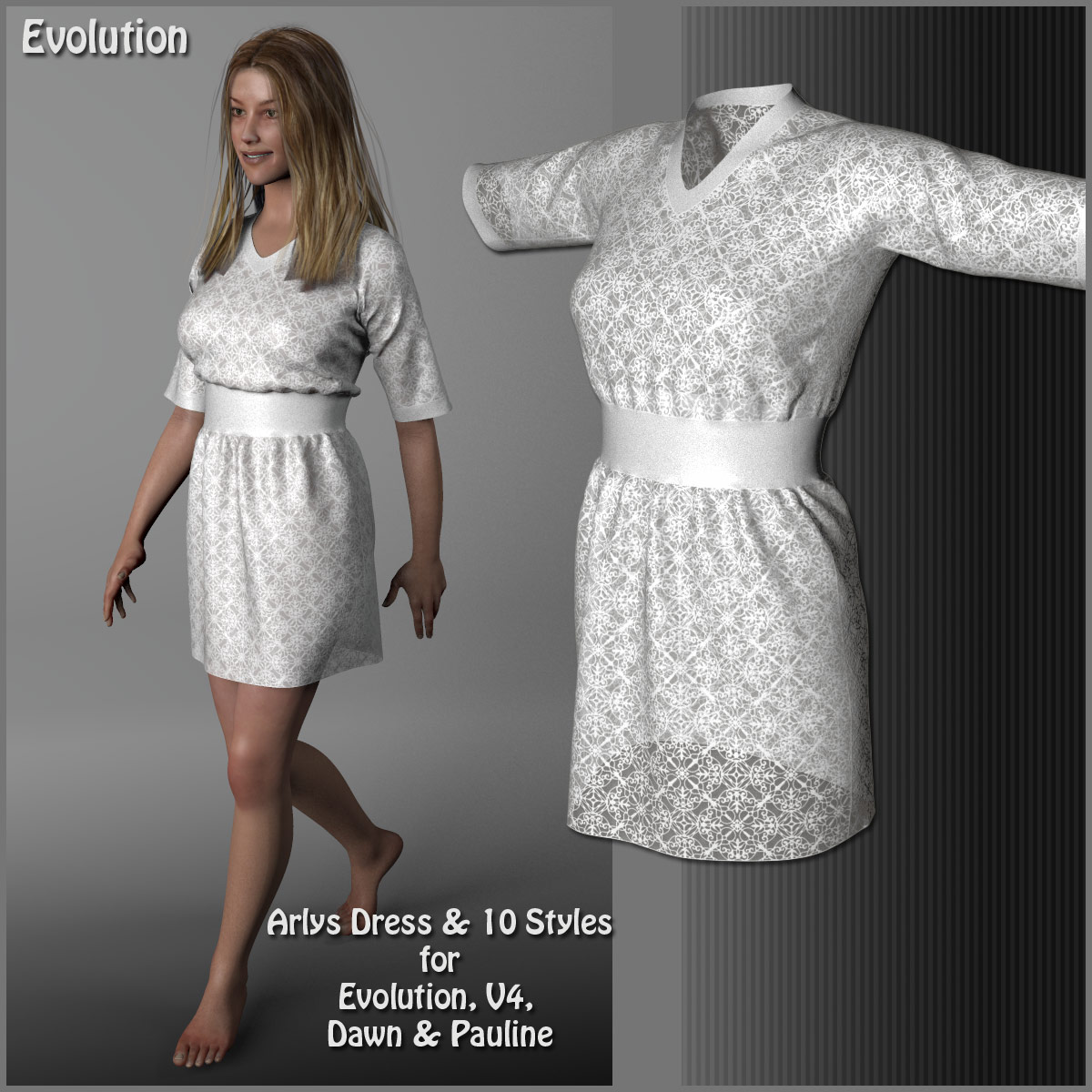 Arlys Dress and 10 Styles for Evolution, V4, Dawn and Pauline by N/A
