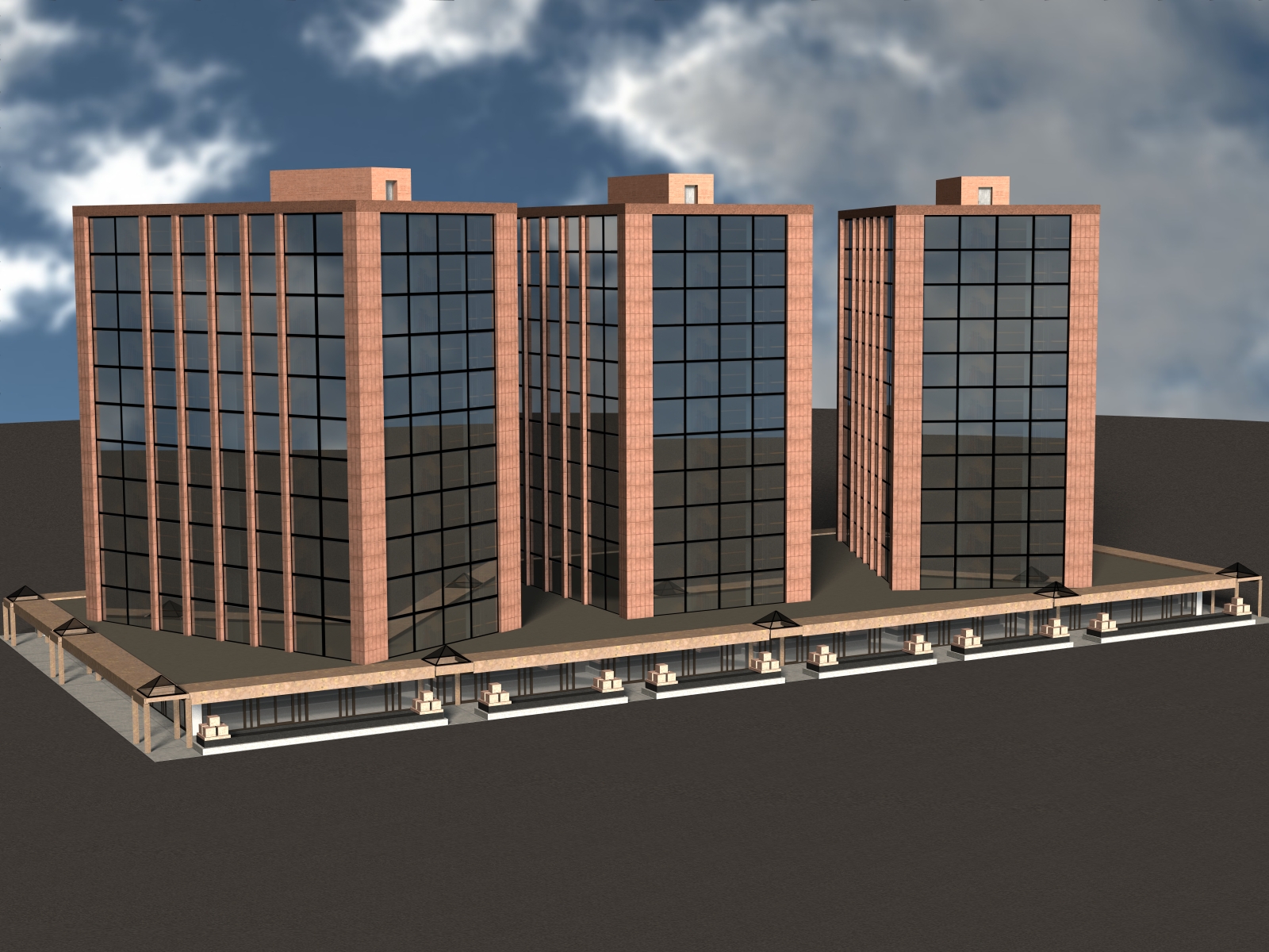 West Coast: Office Building 02 for Poser 7+ by N/A