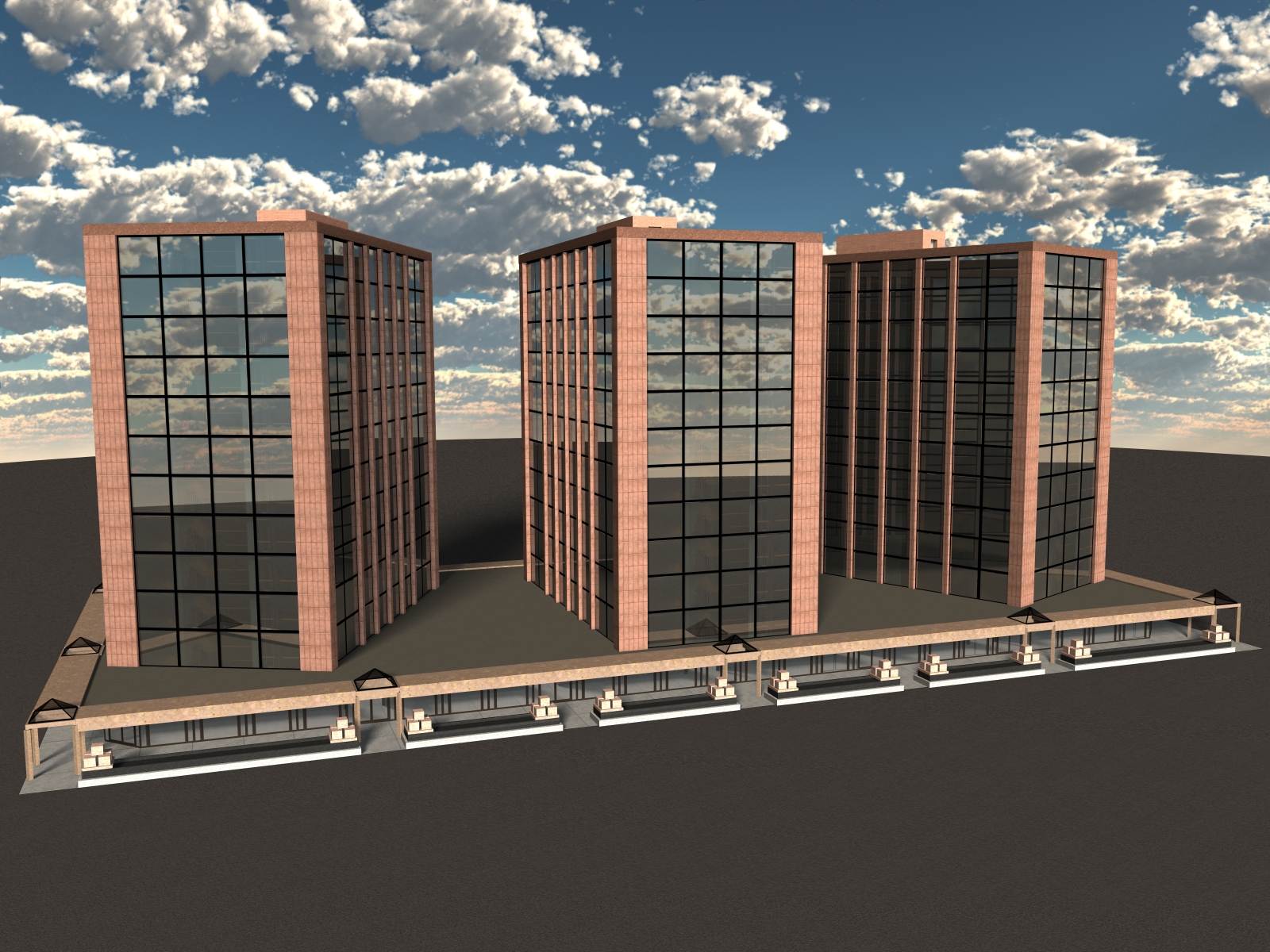 West Coast: Office Building 02 for Poser 7+ by N/A