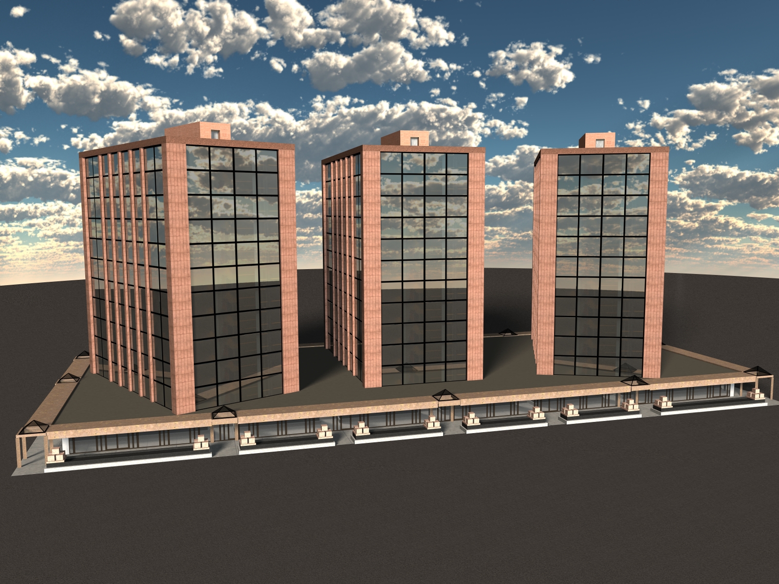 West Coast: Office Building 02 for Poser 7+ by N/A