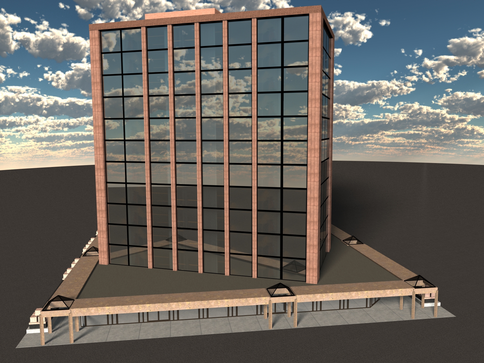 West Coast: Office Building 02 for Poser 7+ by N/A