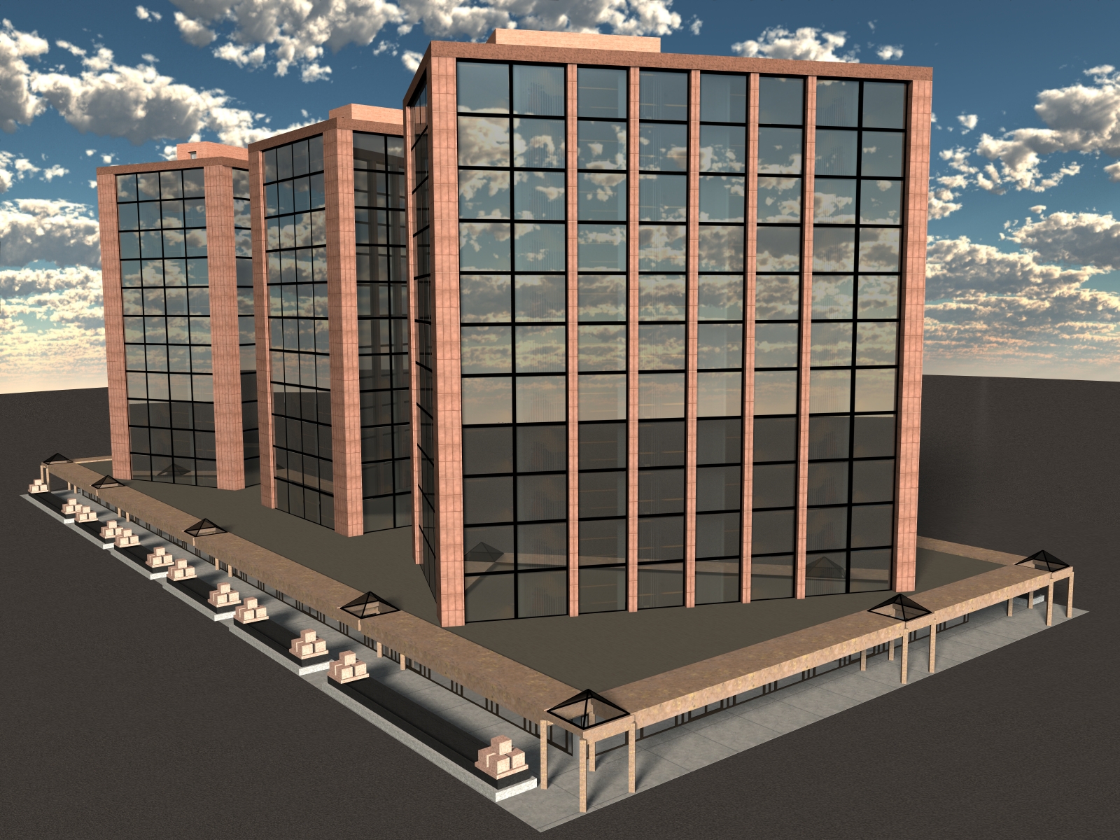 West Coast: Office Building 02 for Poser 7+ by N/A
