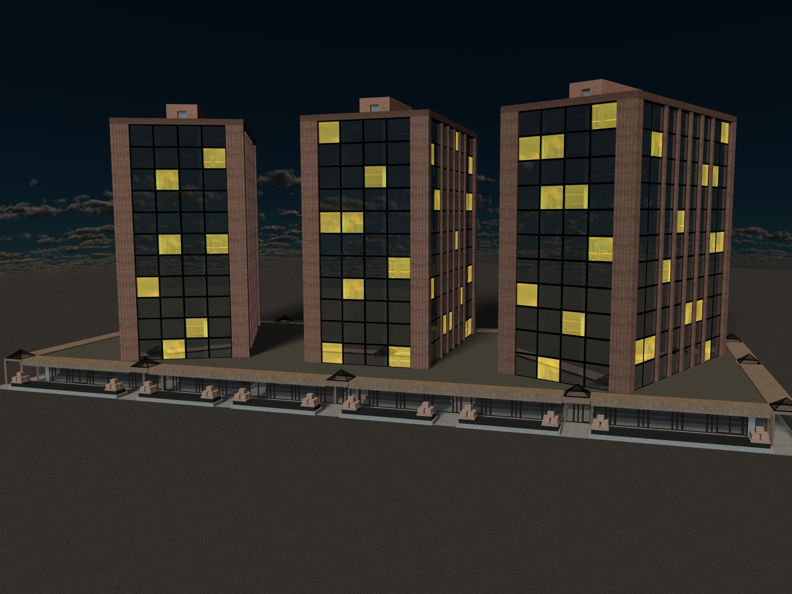 West Coast: Office Building 02 for Poser 7+ by N/A